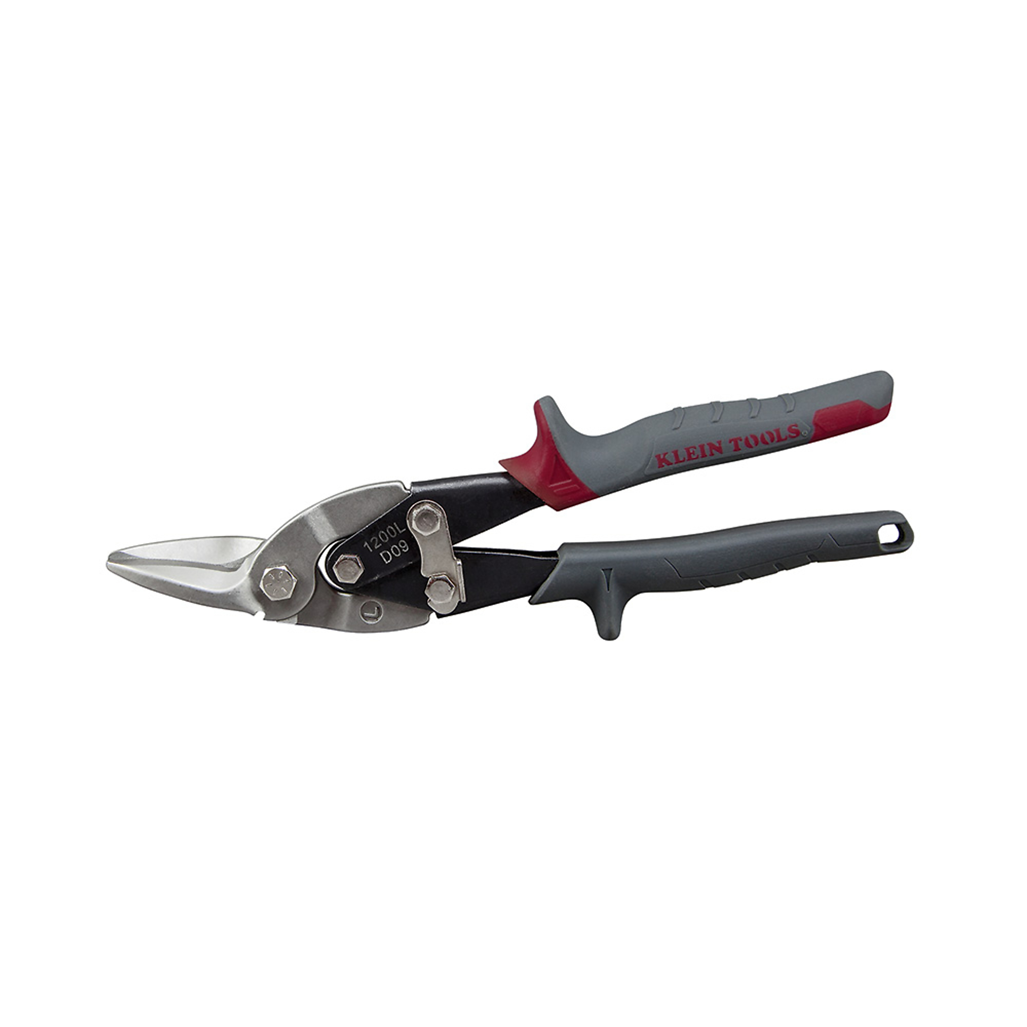 Klein Tools, Aviation Snips w/Wire Cutter, Left, Blade Size 1.5 in, Tool Length 10.06 in, Model 1200L