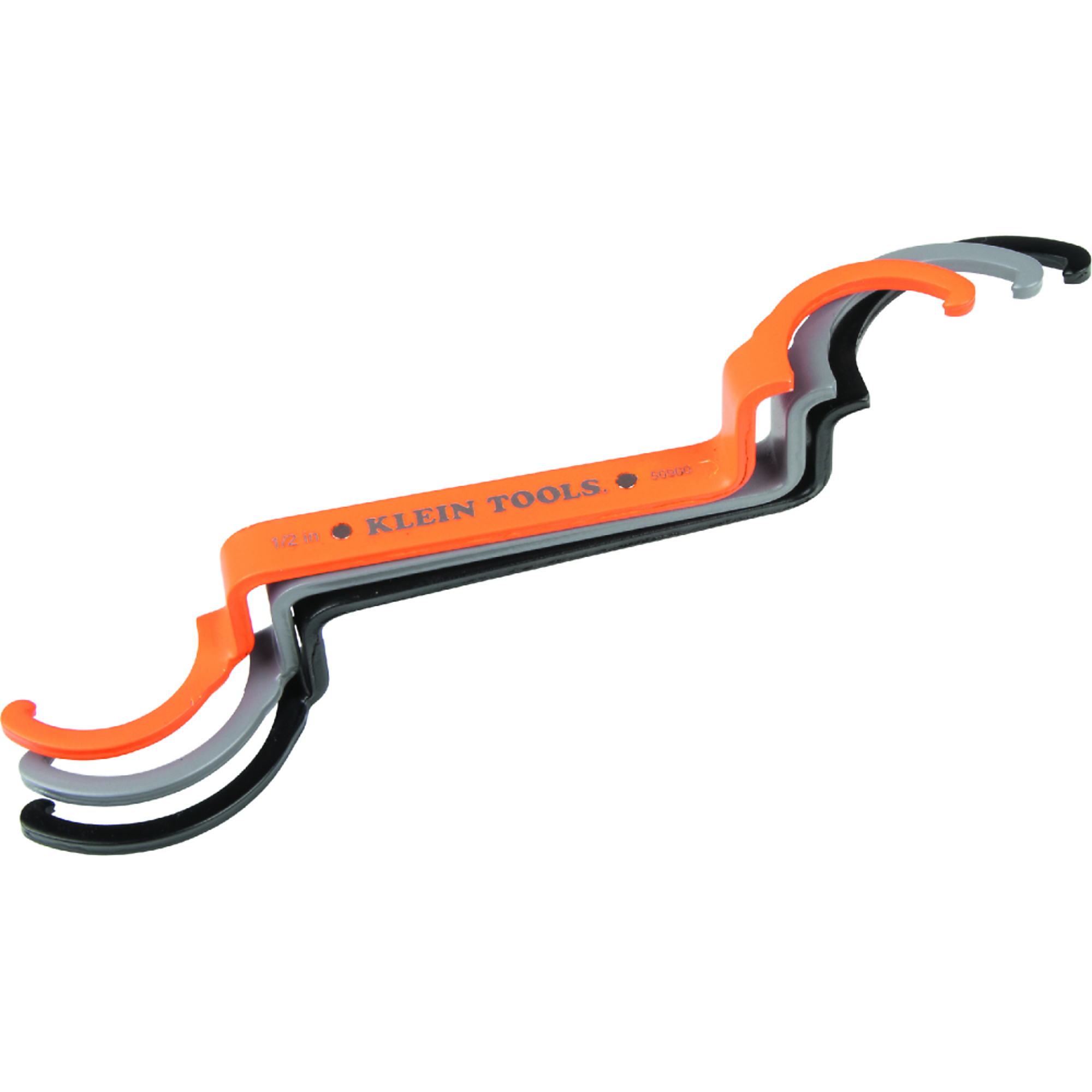 Klein Tools, Locknut Wrench Set, Pieces (qty.) 3 Tool Length 6.46 in, Measurement Standard Standard (SAE), Model 50900R