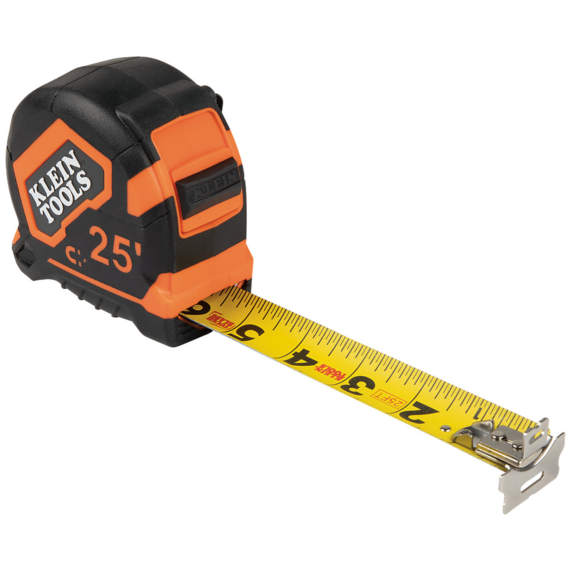 Klein Tools, Tape Measure, 25ft. Magnetic Double-Hook, Length 25 ft, Measures Up To 25 ft, Model 9225