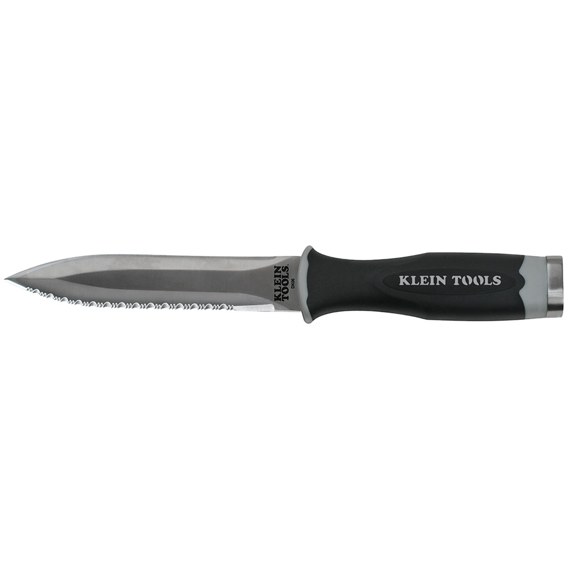 Klein Tools, Serrated Duct Knife, Blade Size 5.5 in, Tool Length 10.78 in, Model DK06