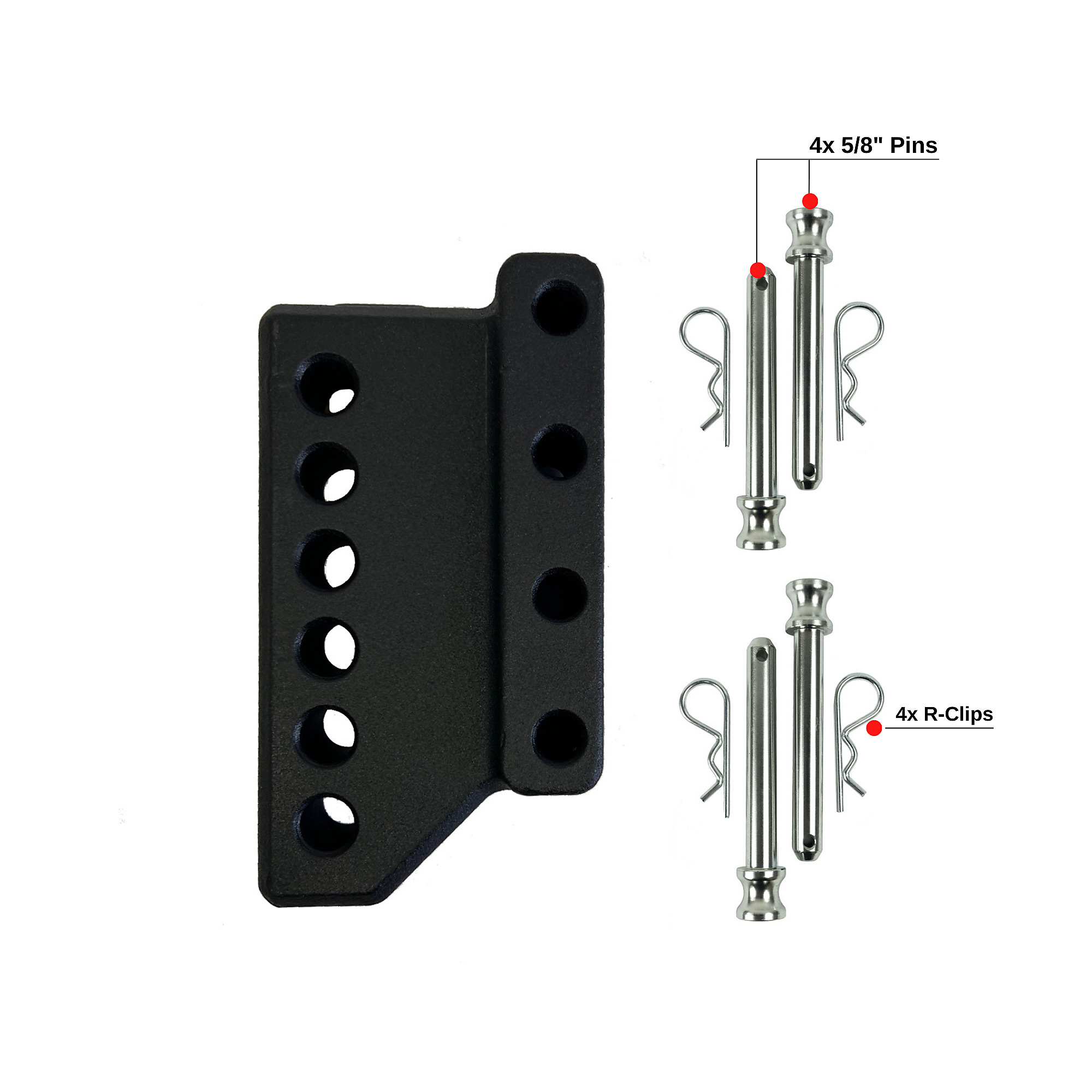 BulletProof Hitches, HEAVY DUTY WEIGHT DISTRIBUTION ADAPTER, Fits Receiver Size Multiple in, Model HDWDA