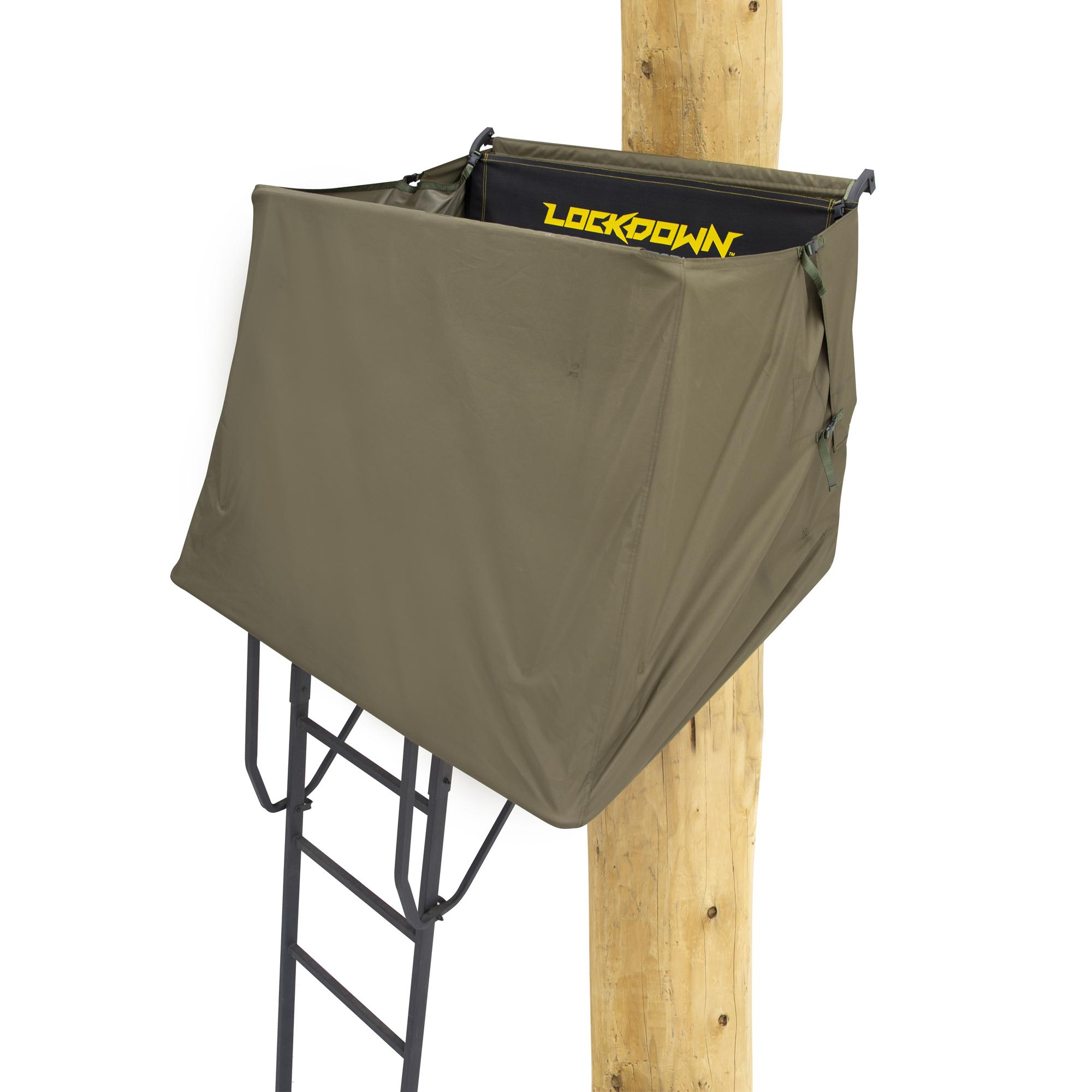 Rivers Edge, Lockdown 2-Man Concealment Kit for Ladder Stands, Capacity 2 Color Brown, Material Other, Model LD702