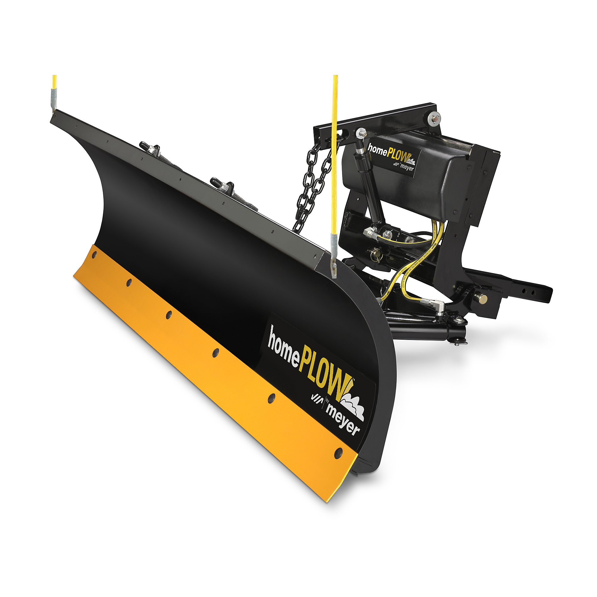 Meyer Products, 7ft. 6Inch Home Plow Power Angle, Blade Length 90 in, Max. Lift Height 12 in, Model 26500