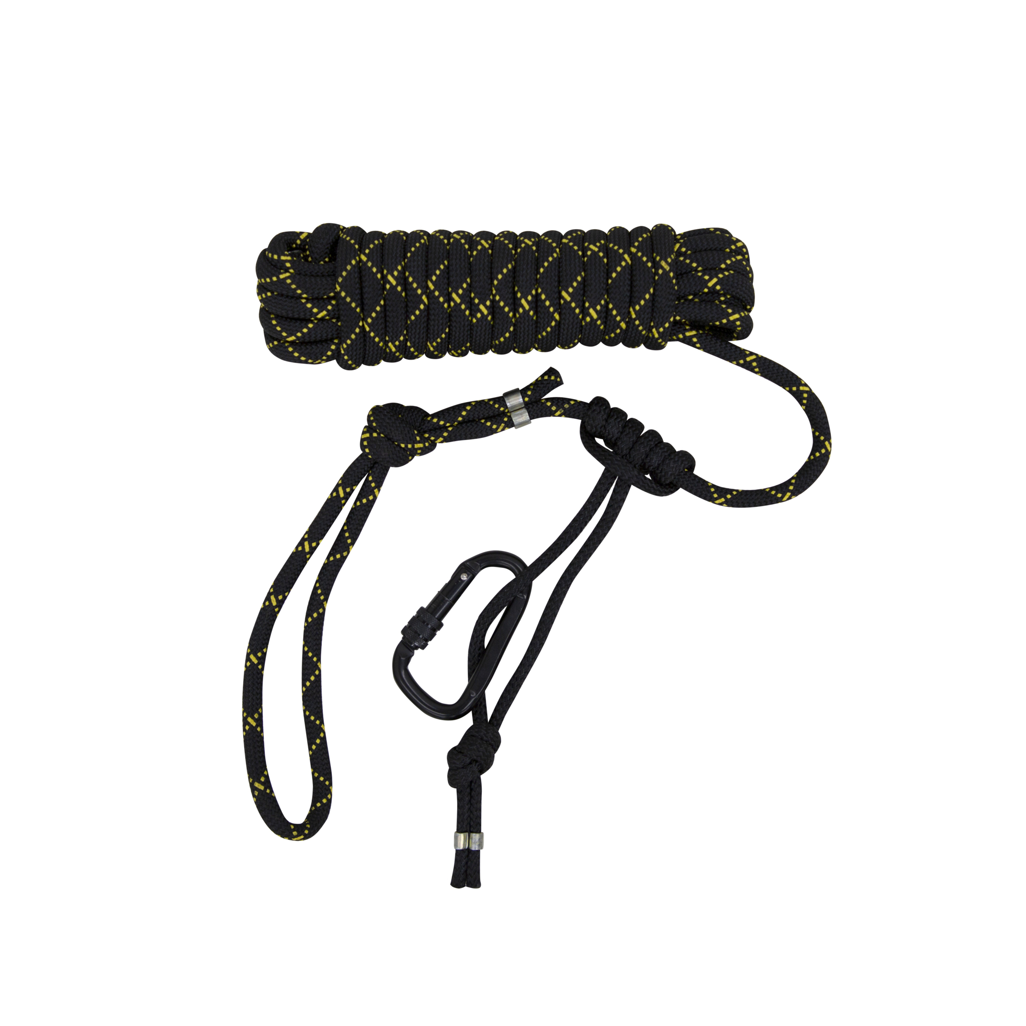 Rivers Edge, 30â Safety Rope, Locking Carabiner, 300lb Capacity, Color Black, Model RE787
