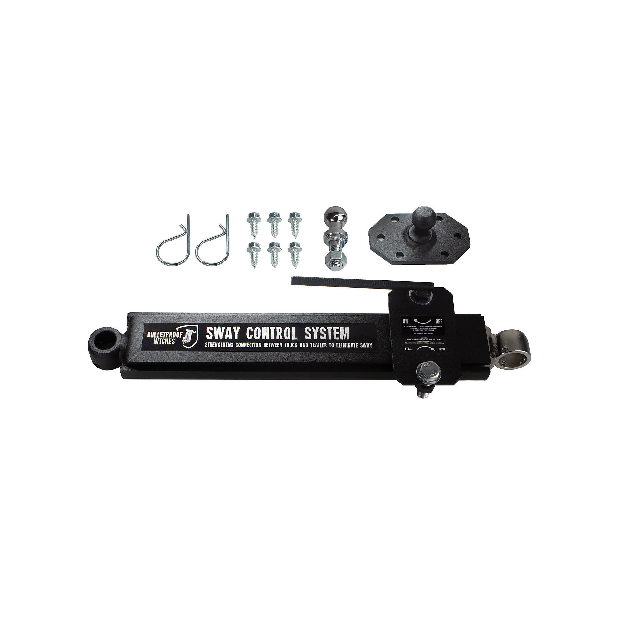 BulletProof Hitches, SWAY CONTROL SYSTEM, Fits Receiver Size Multiple in, Model SWAYCONTROL