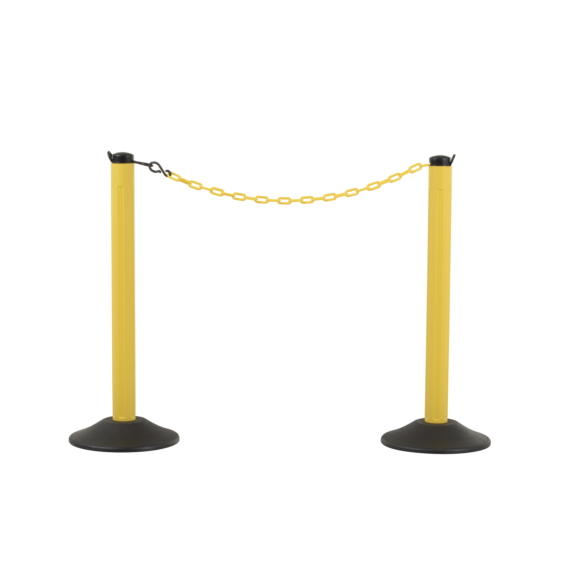 US Weight, 2 Unweighted Yellow Posts, w/ 10ft. of 2Inch Chain, Model U2004YC
