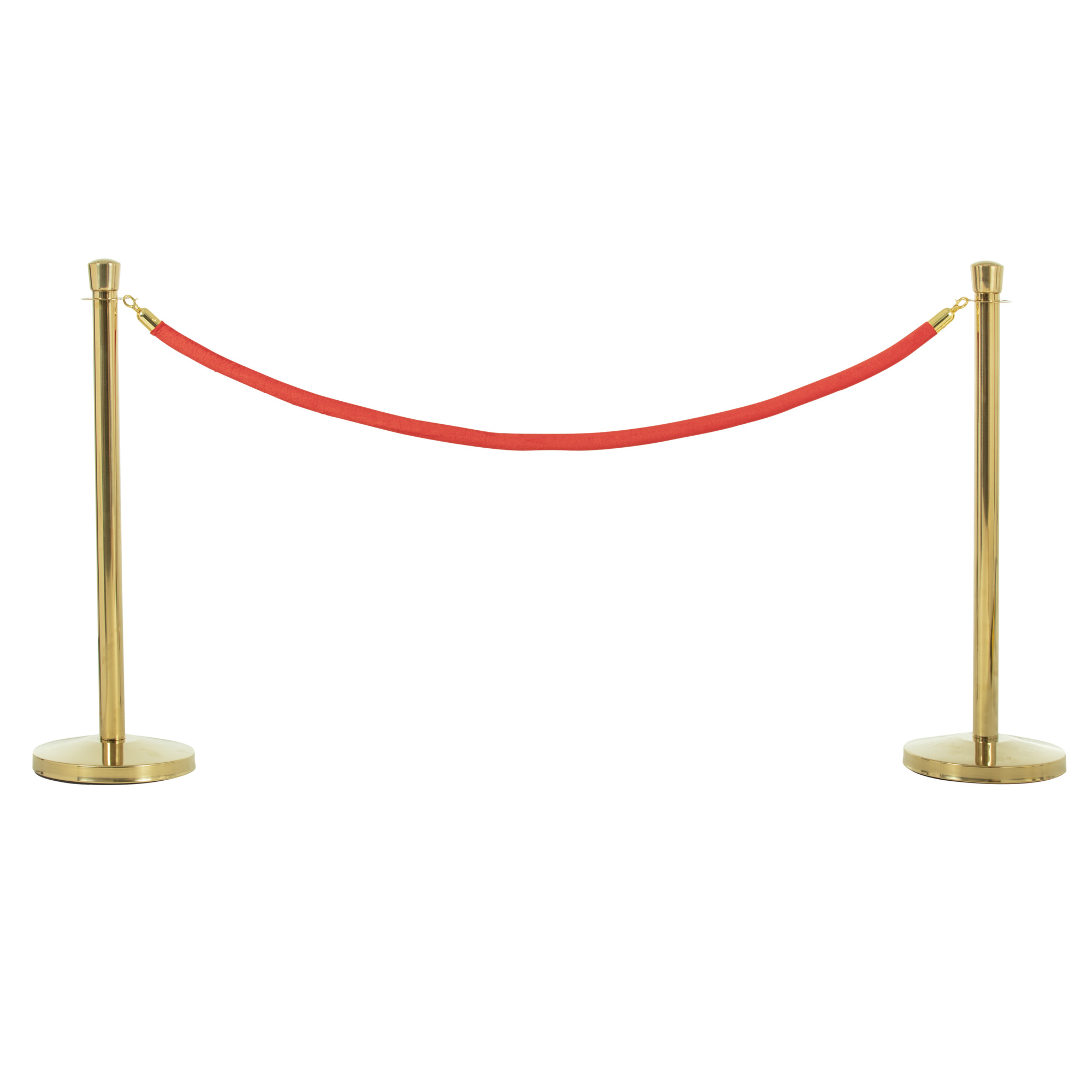 US Weight, Brass Stanchion - 2 pack and 6ft. Rede Rope, Model U2141
