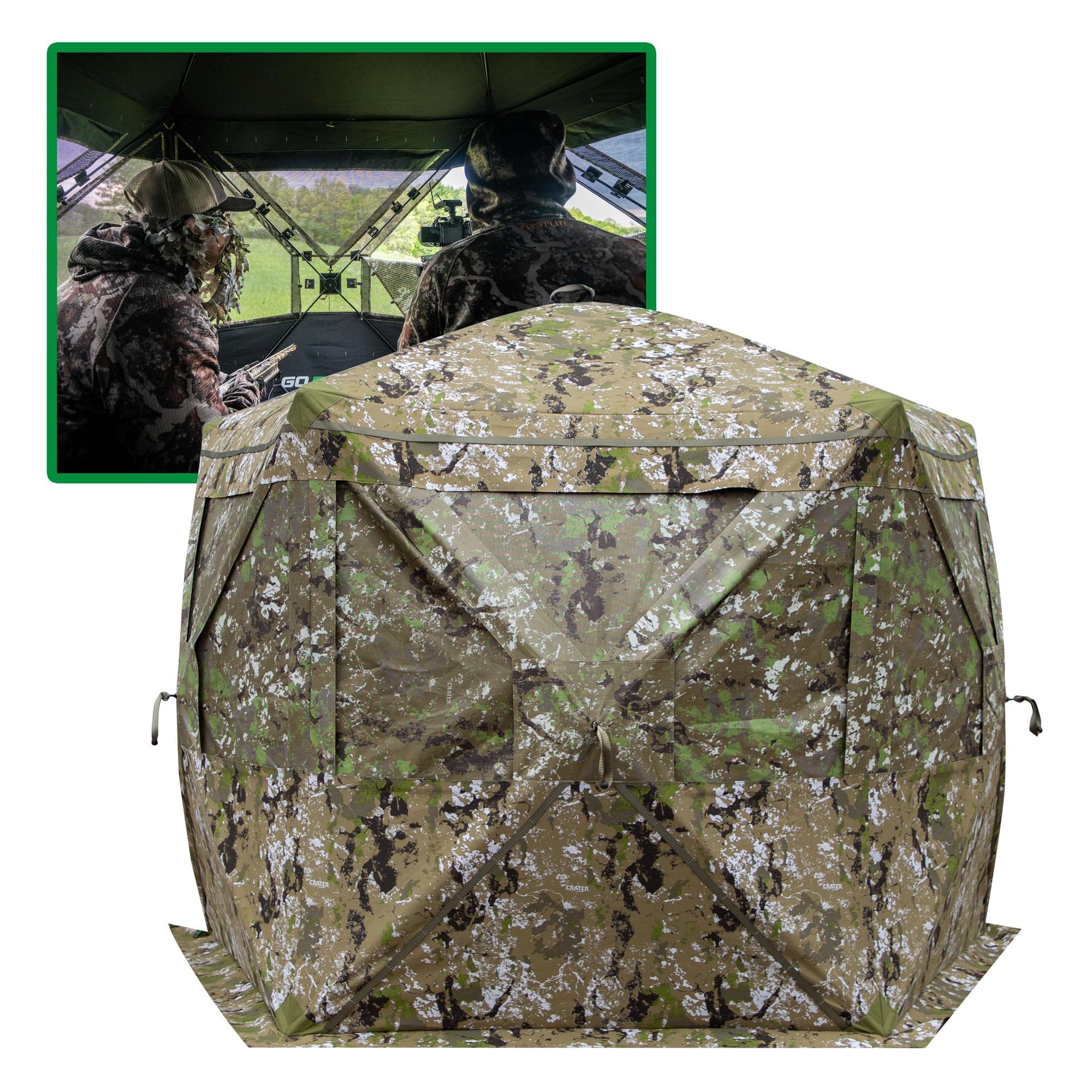 Barronett Blinds, Hi-Five Portable Hunting Blind, 4-Person Capacity, Color Camouflage, Material Polyester, Model HF550CT