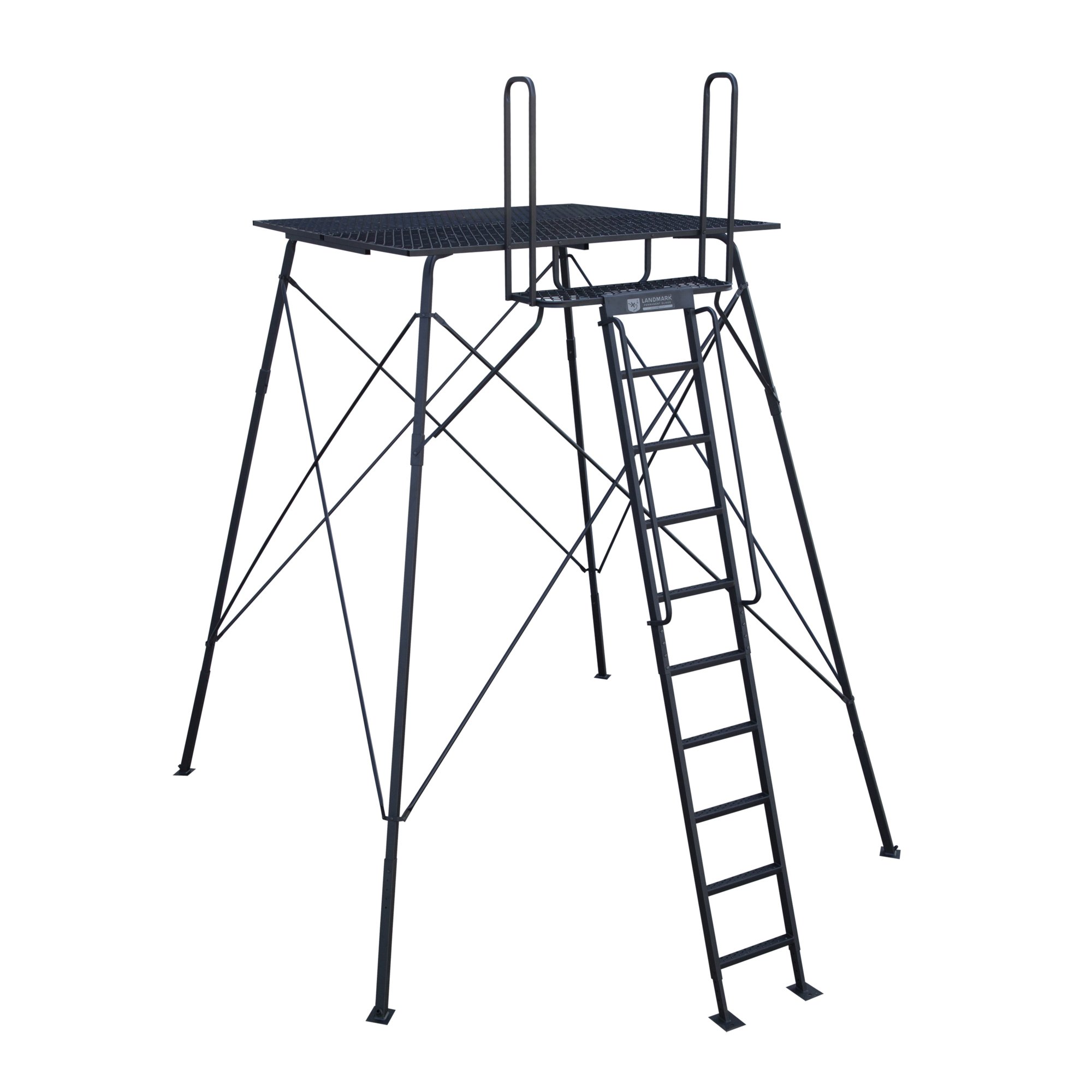 Rivers Edge, Landmark 10â 600 Tower, 72Inch x 72Inch Platform, Color Black, Material Steel, Model LM623