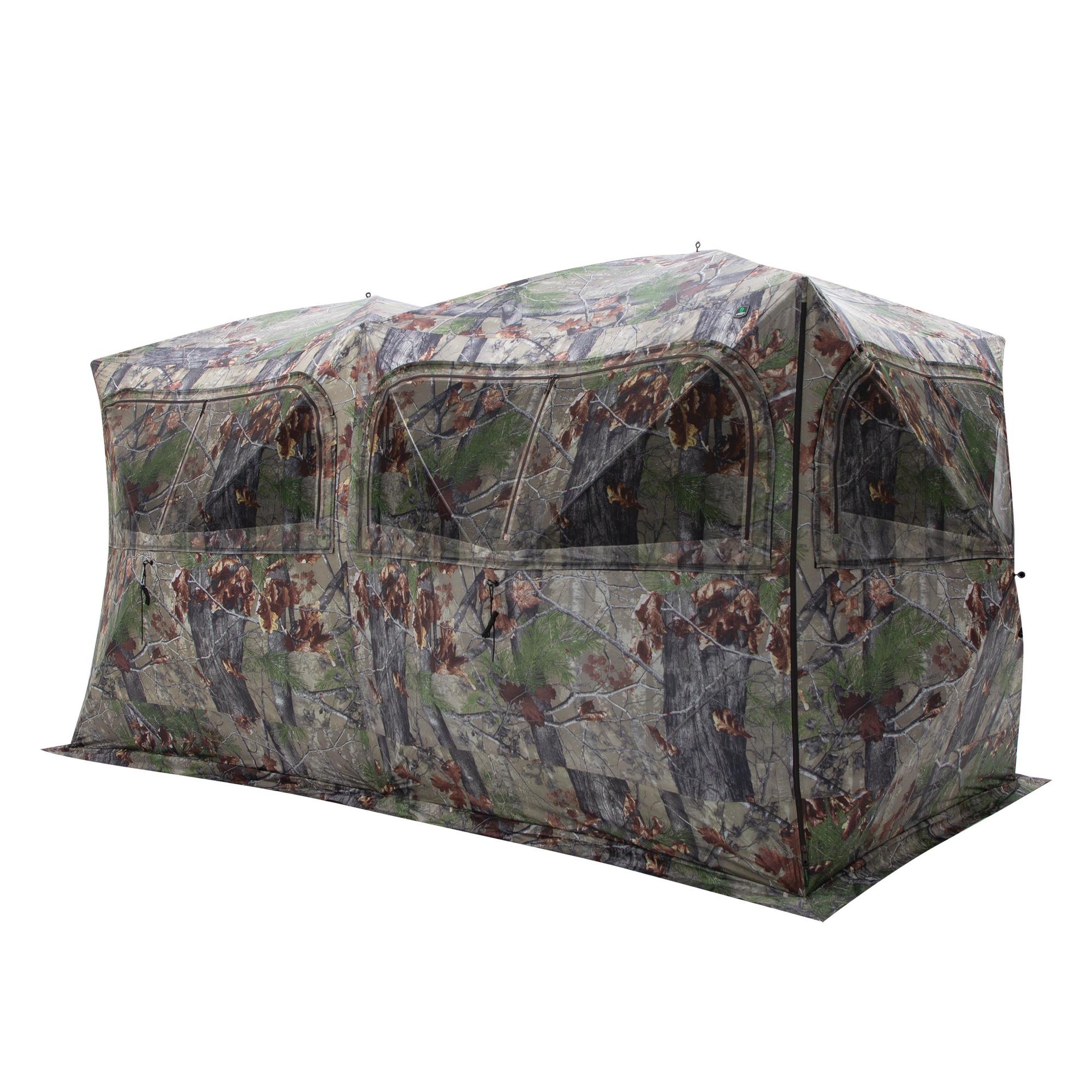 Barronett Blinds, Beast Hunting Hub Blind, 6-Person Capacity, Color Camouflage, Material Polyester, Model BE650BW