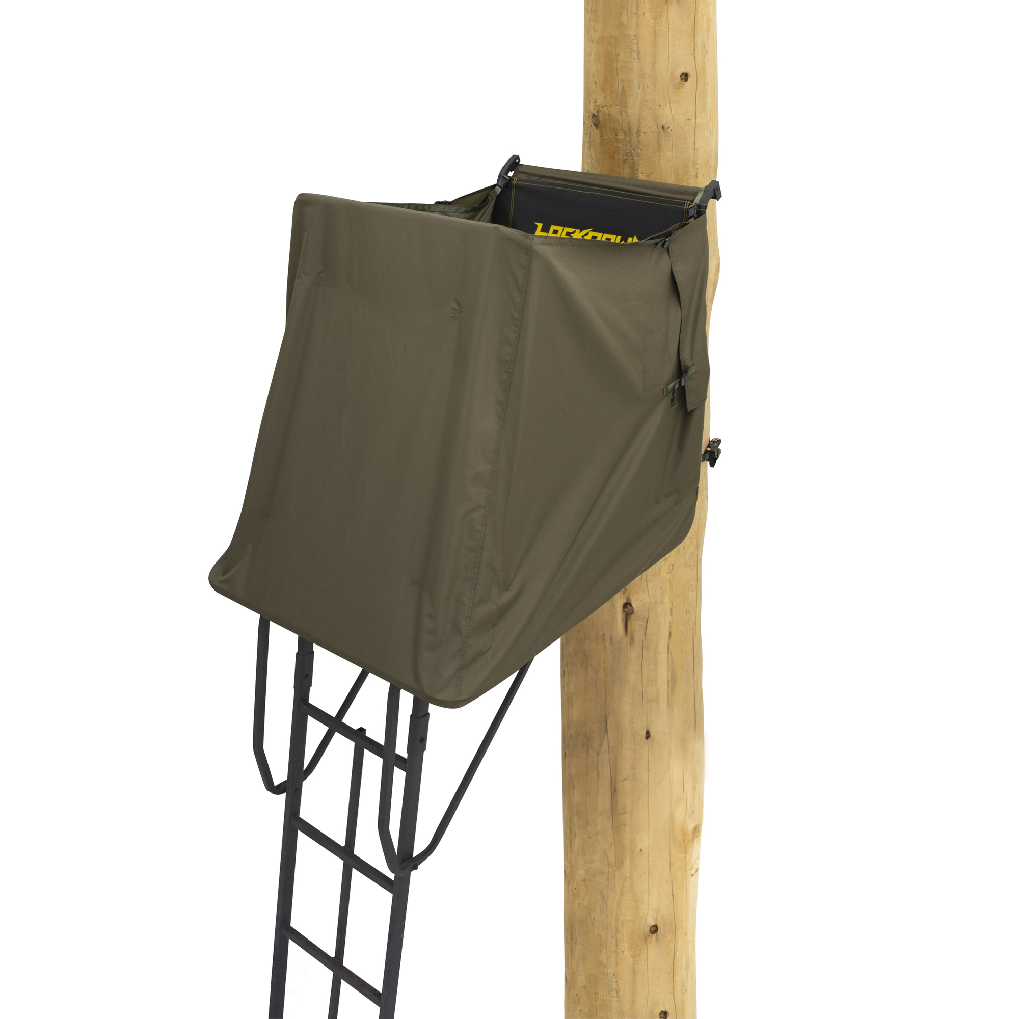 Rivers Edge, Lockdown 1-Man Concealment Kit for Ladder Stands, Color Brown, Model LD701