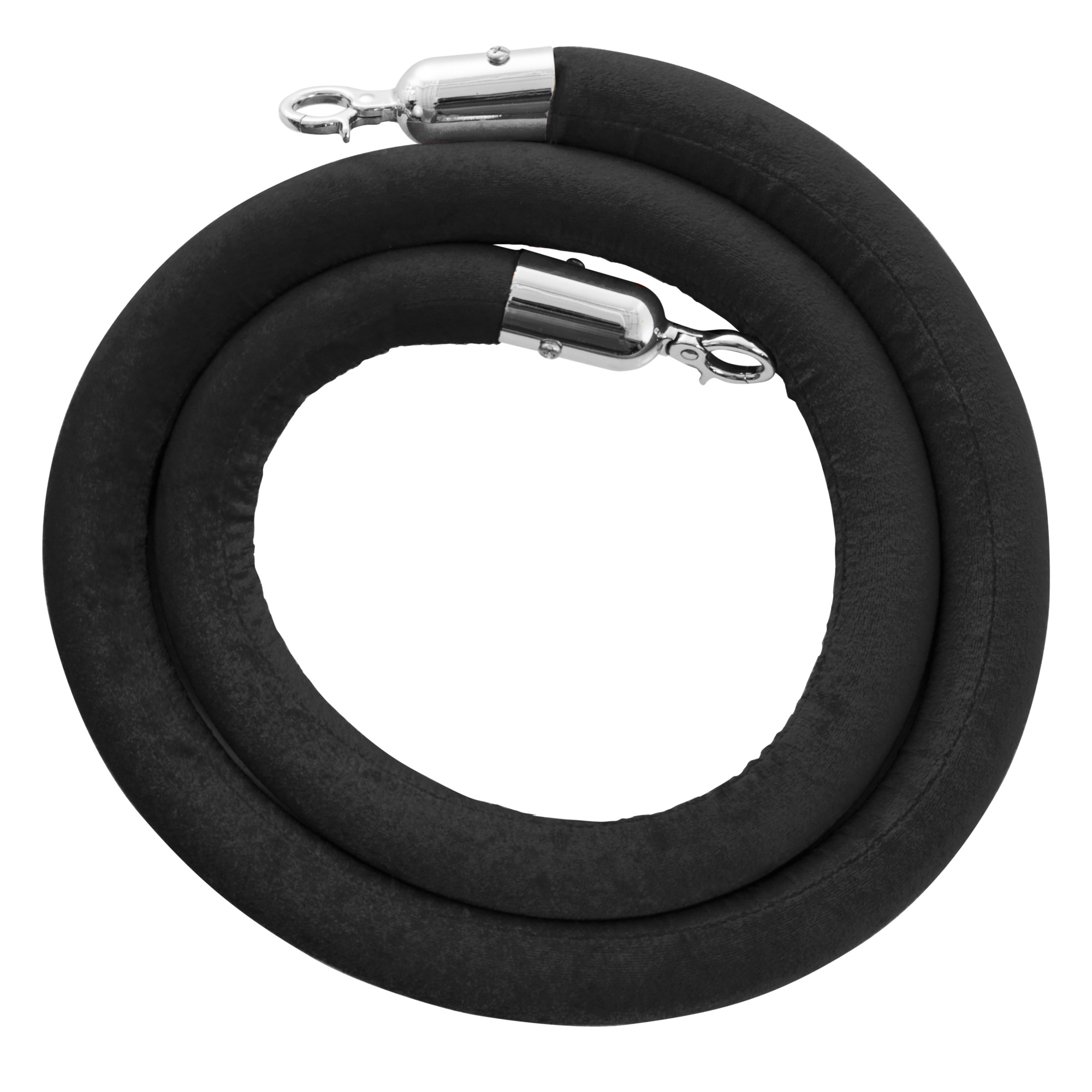 US Weight, 6ft. Black Rope with Chrome Ends, Model U2140BLK6