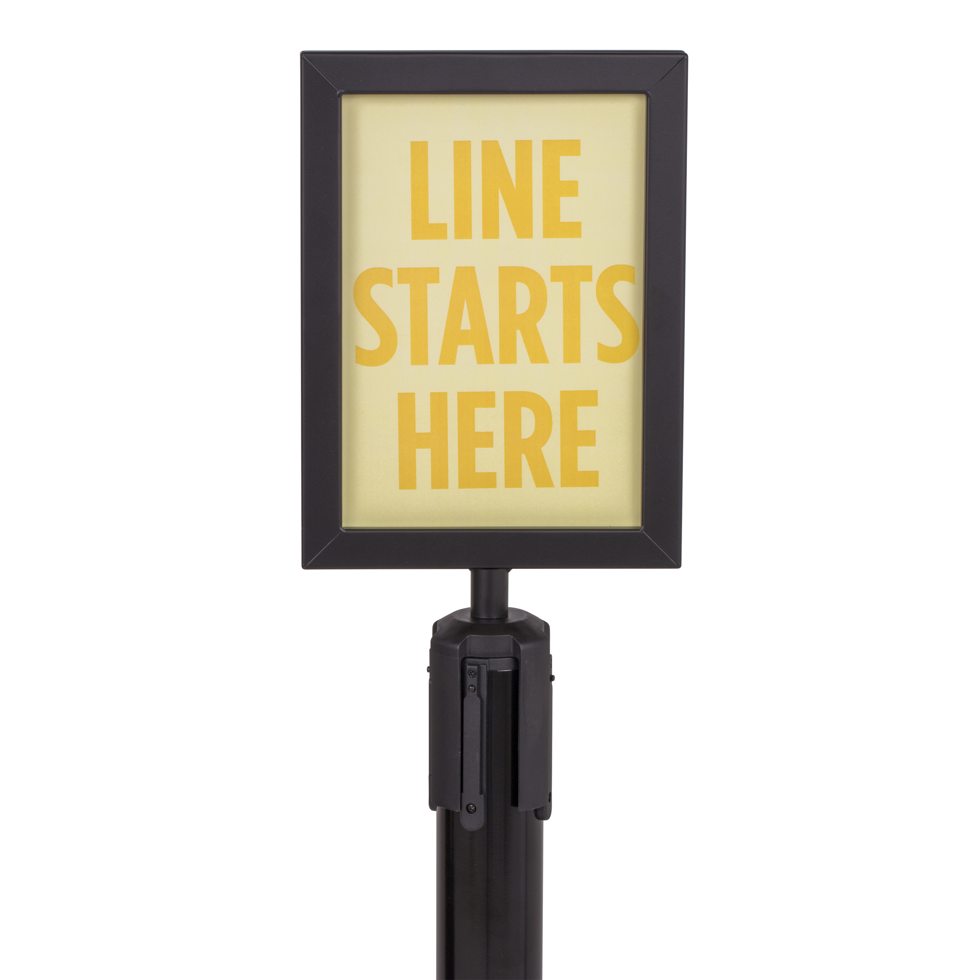 US Weight, Sign Holder - Black - For Premium Steel Stanchions, Model U2507