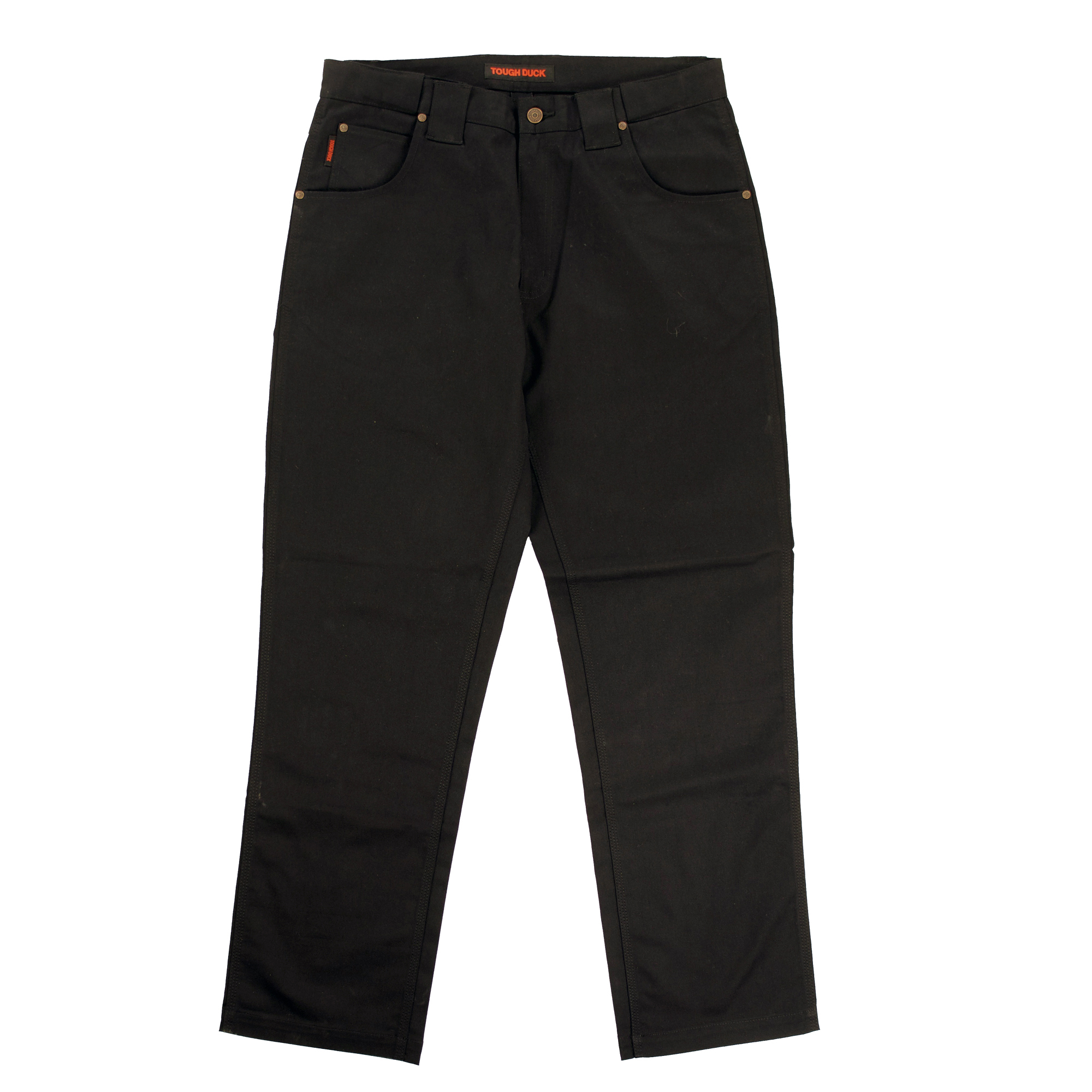 Tough Duck, Flex Twill Pant, Waist 32 in, Inseam 34 in, Color Black, Model WP093