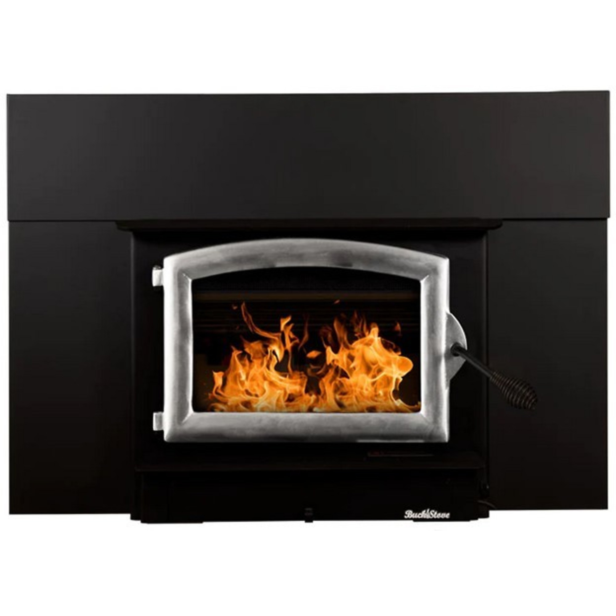 Buck, Wood Burning Insert withh Pewter Door and Blower, Heat Output 52400 Btu/hour, Heating Capability 2600 ftÂ², Model FP 74PSI