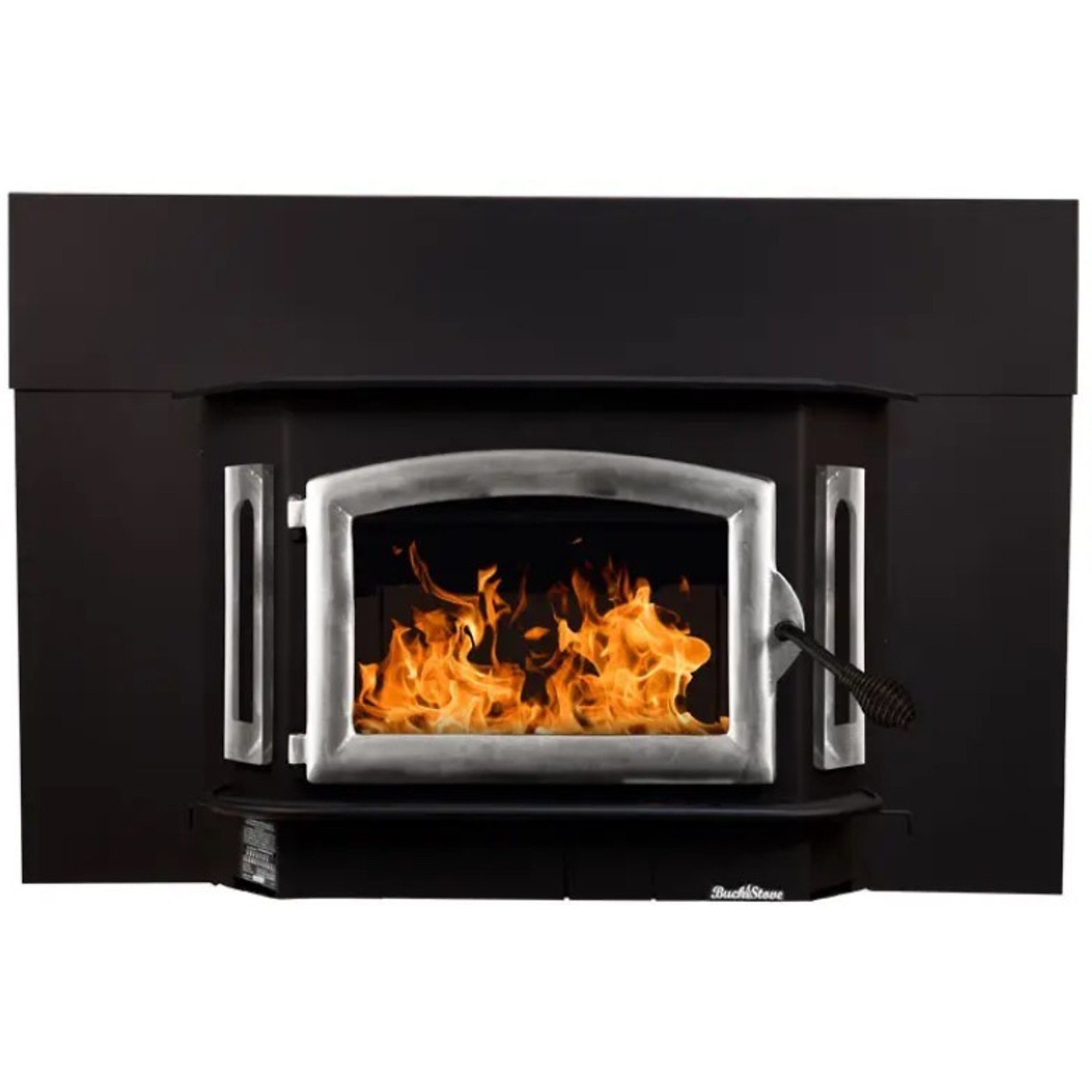 Buck, Wood Burning Insert with Pewter Door and Blower, Heat Output 59500 Btu/hour, Heating Capability 2700 ftÂ², Model FP 81PSI