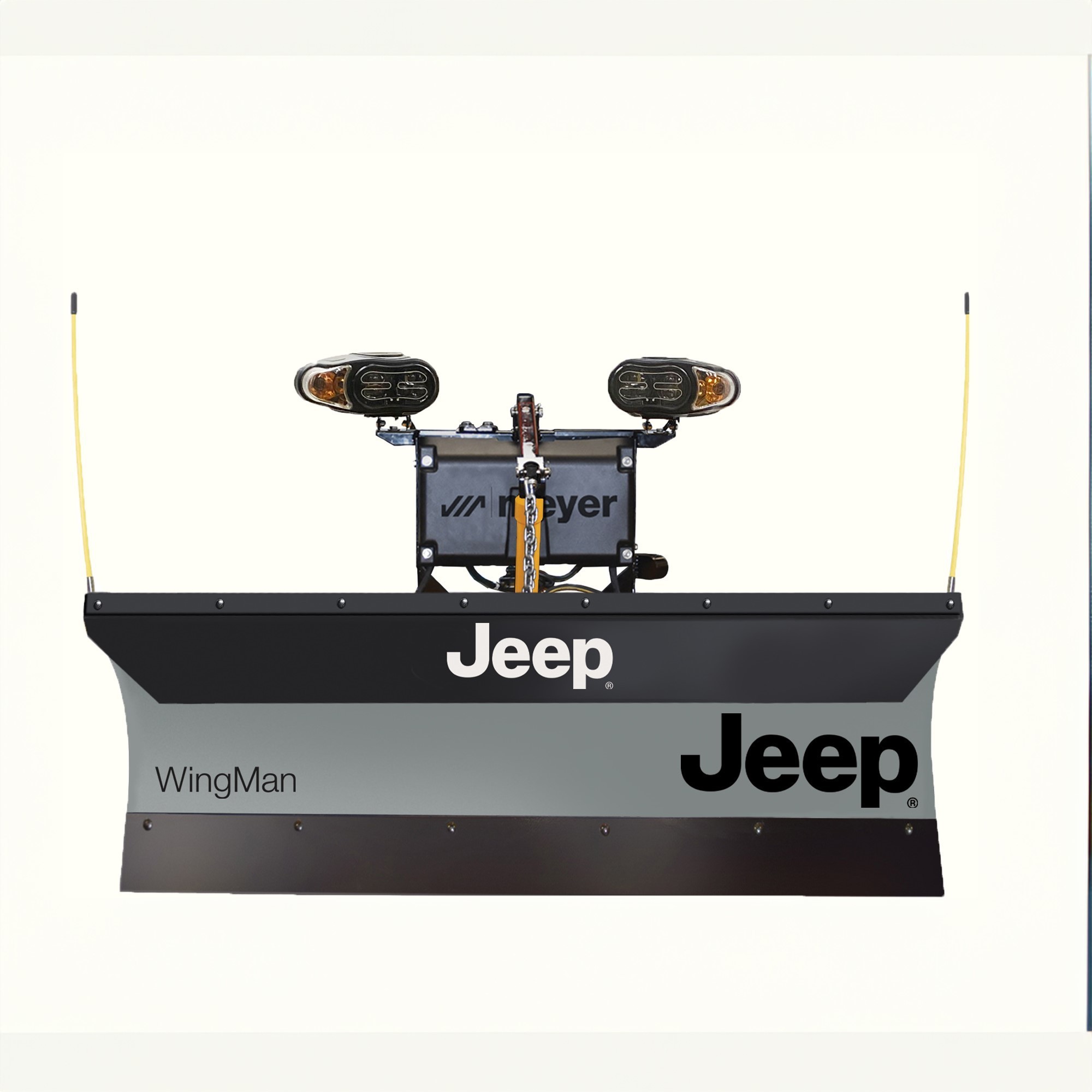 Meyer Products, Jeep WingMan 6ft.8Inch 2Inch Receiver Hitch Plow, Blade Length 80 in, Max. Lift Height 12 in, Model 78320