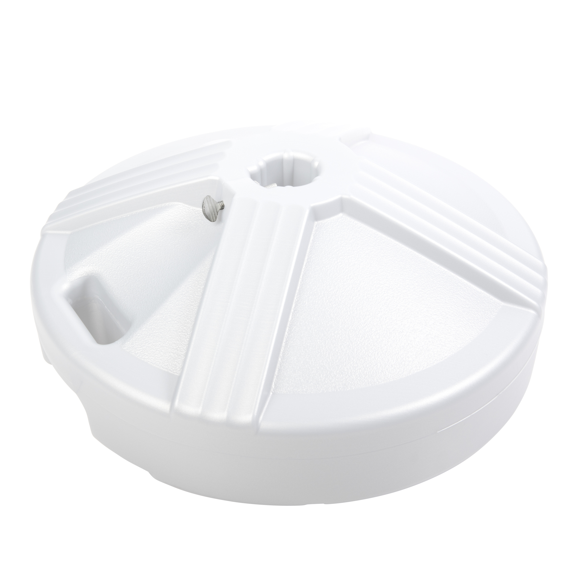 US Weight, Umbrella Base (White) Filled to Approx. 50 lb., Included (qty.) 1 Model FUB1W