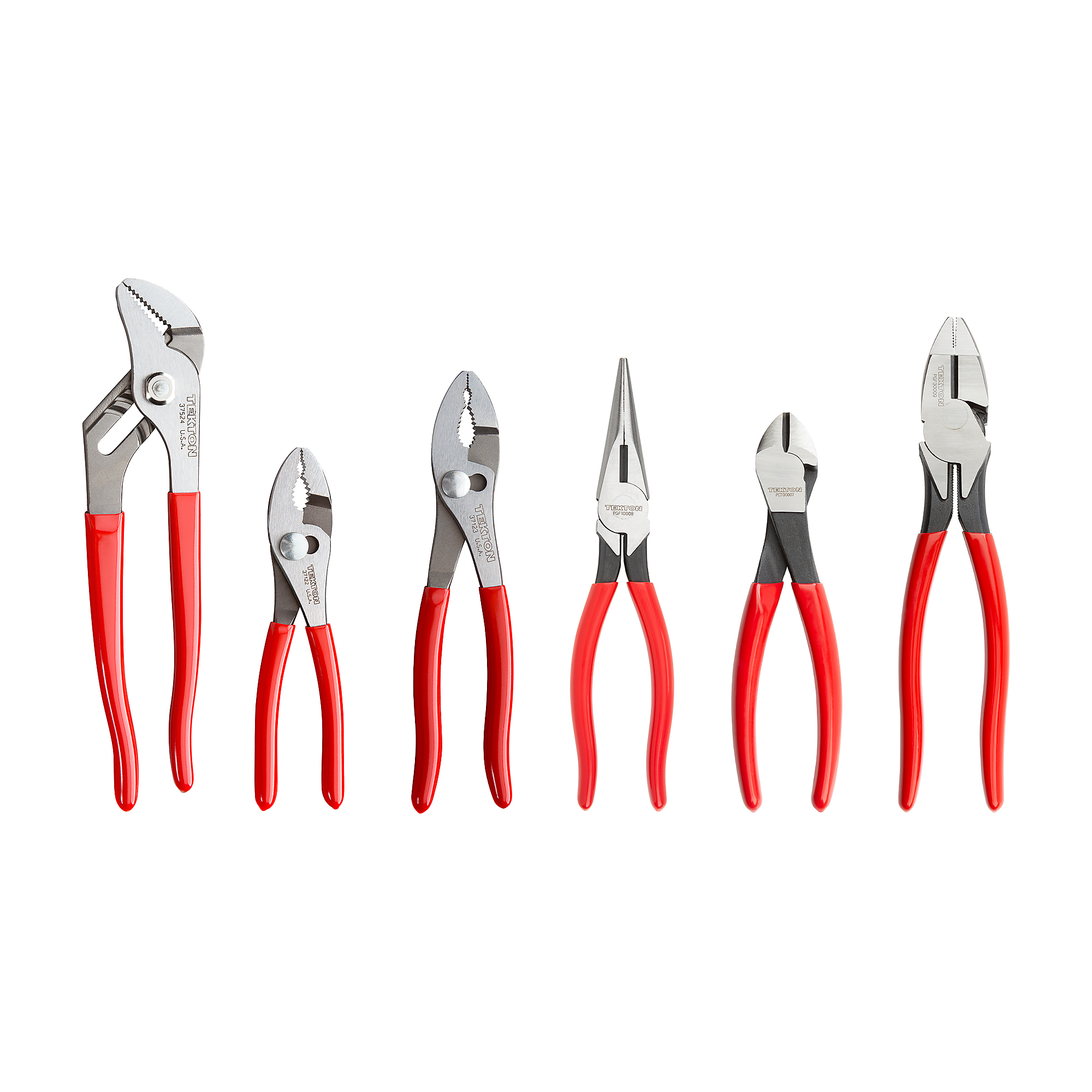 Tekton, 6-Piece Pliers Set, Pieces (qty.) 6 Material Steel, Model PLR99020