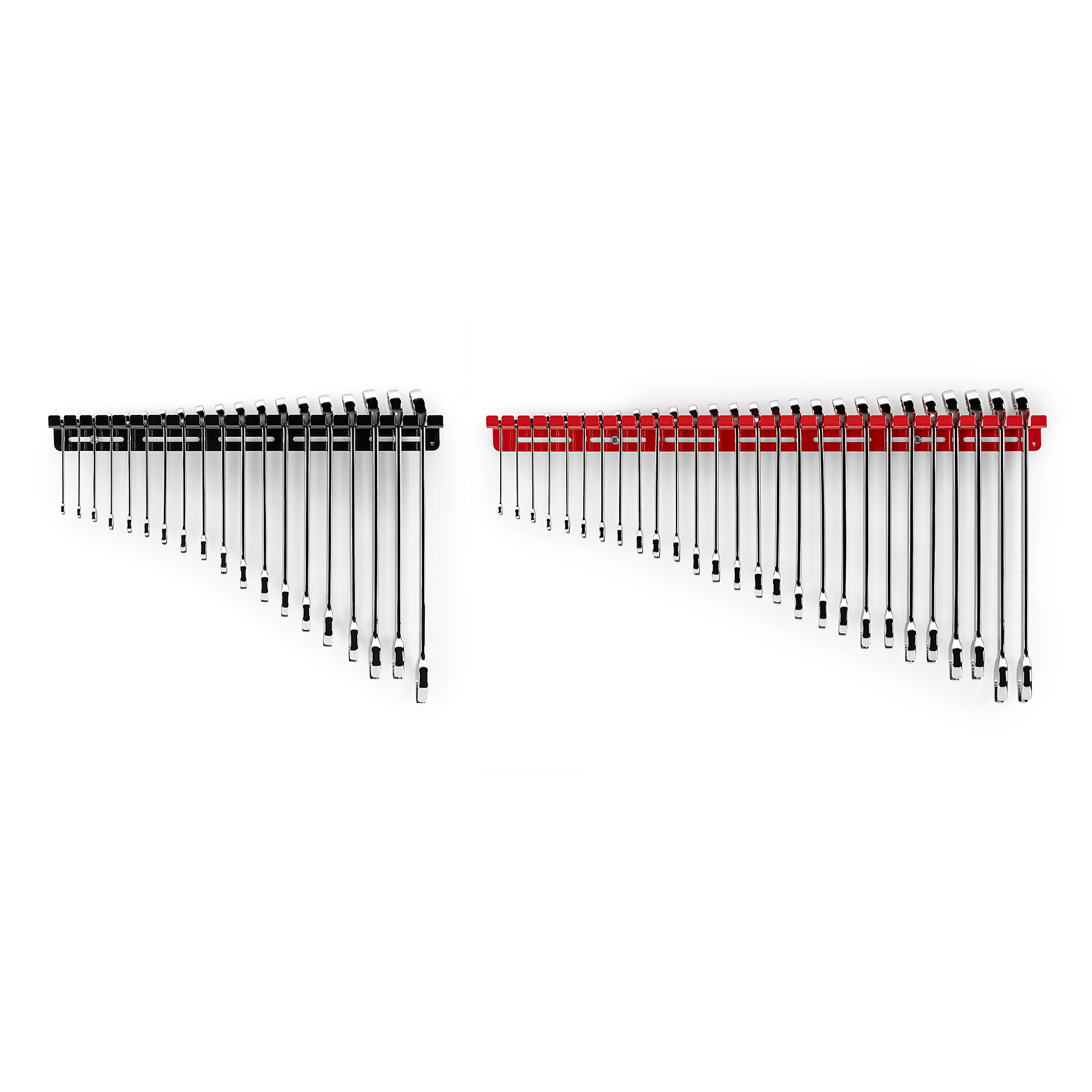 Tekton, 46-Piece SAE/Metric Comb. Wrench Set w/ Wall Hanger, Pieces (qty.) 46 Measurement Standard Standard (SAE)/Metric, Model WCB96301