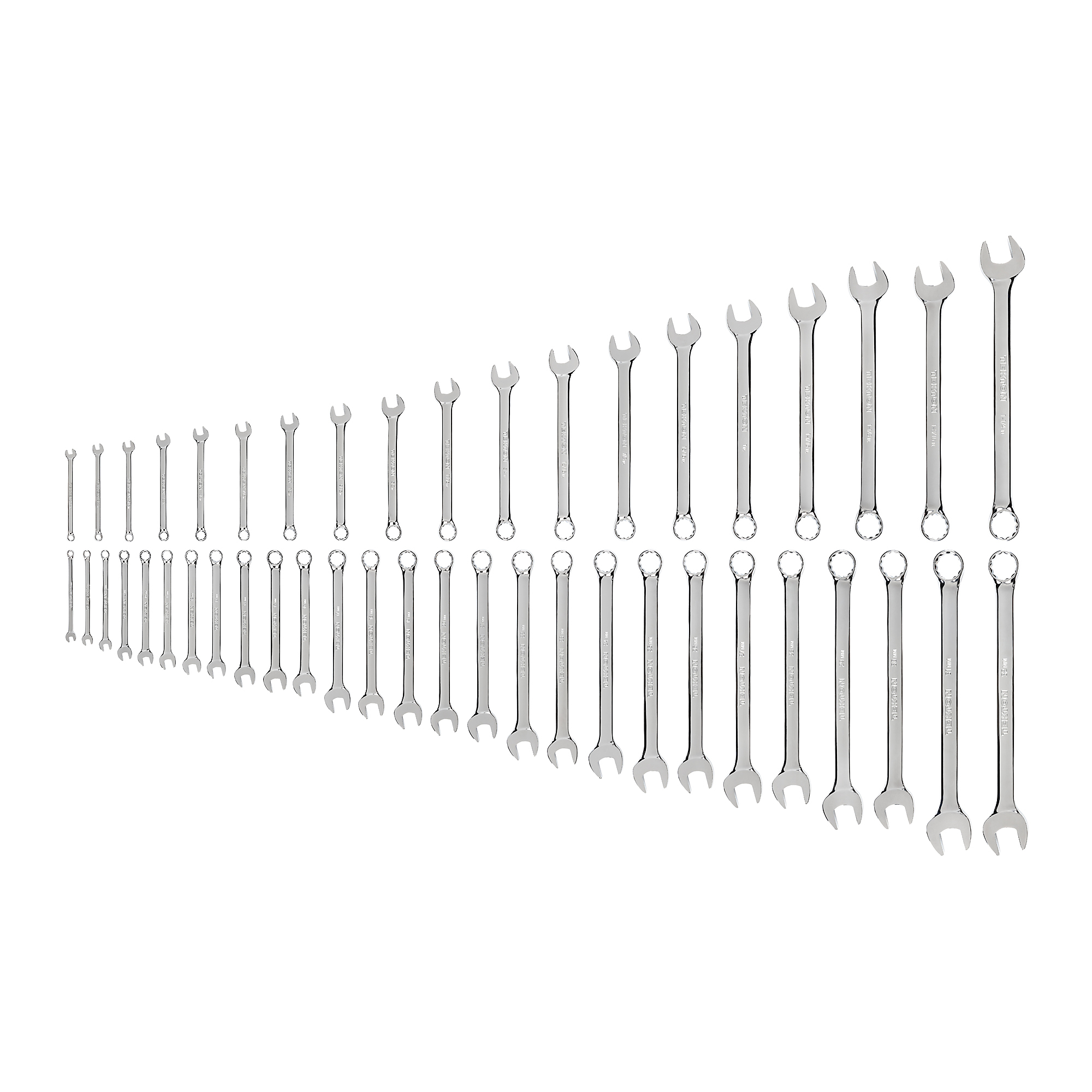 Tekton, 46-Piece SAE and Metric Combination Wrench Set, Pieces (qty.) 46 Measurement Standard Standard (SAE)/Metric, Model WCB90301