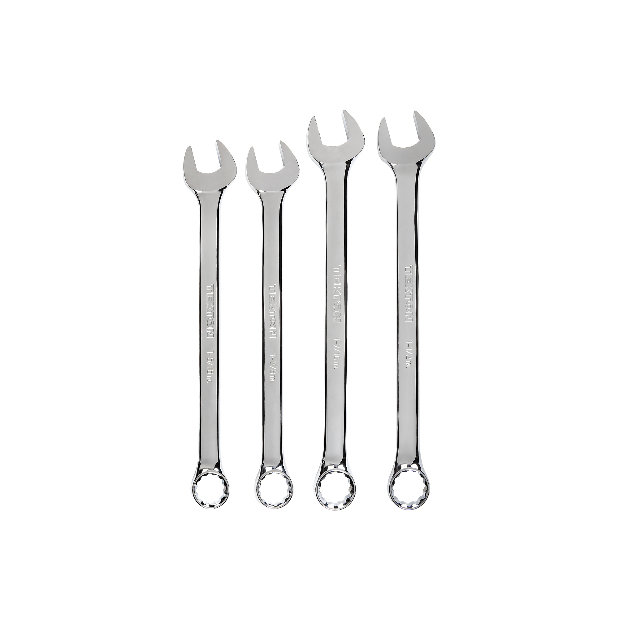 Tekton, 4-pc Combination Wrench Set (1 - 5/16 - 1-1/2Inch), Pieces (qty.) 4 Measurement Standard Standard (SAE), Model WCB90102