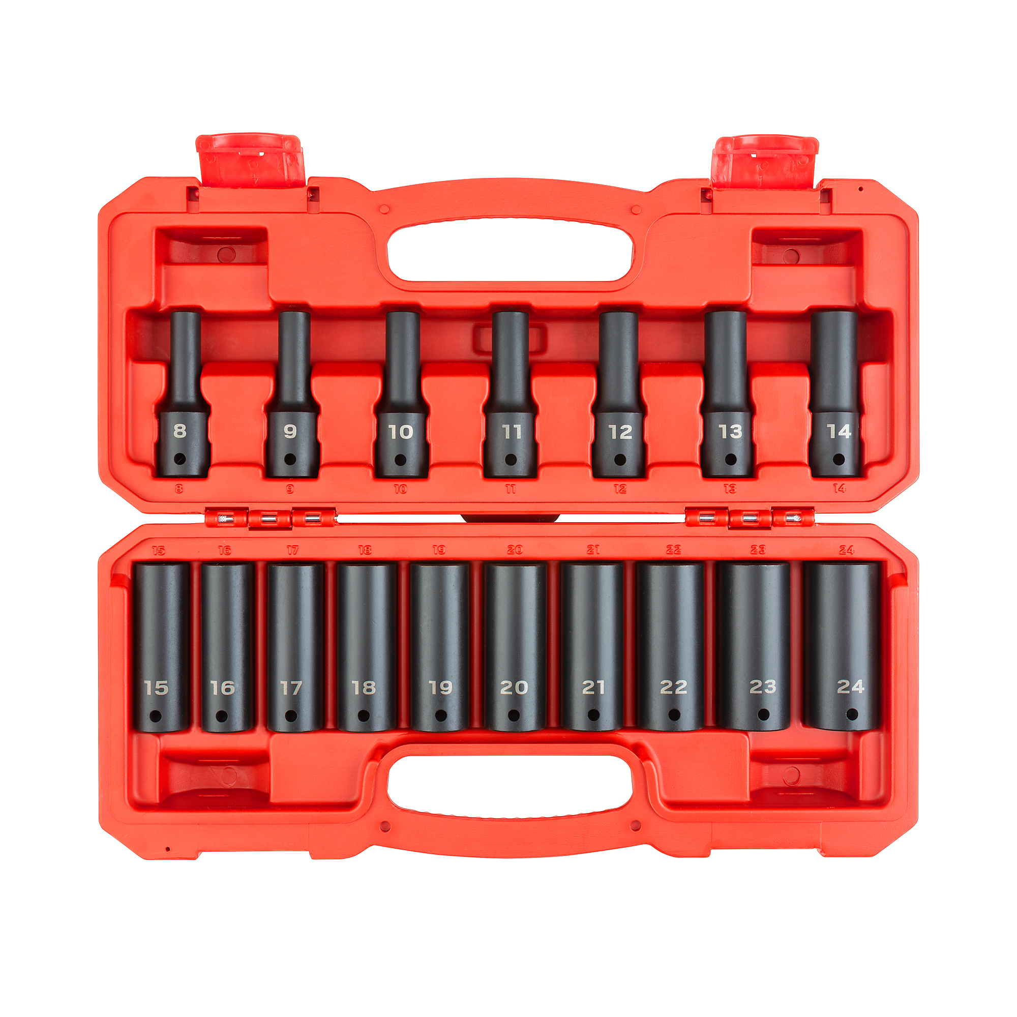 Tekton, 17-pc 1/2Inch Drive Deep 6-Point Impact Socket Set, Pieces (qty.) 17 Model SID92329