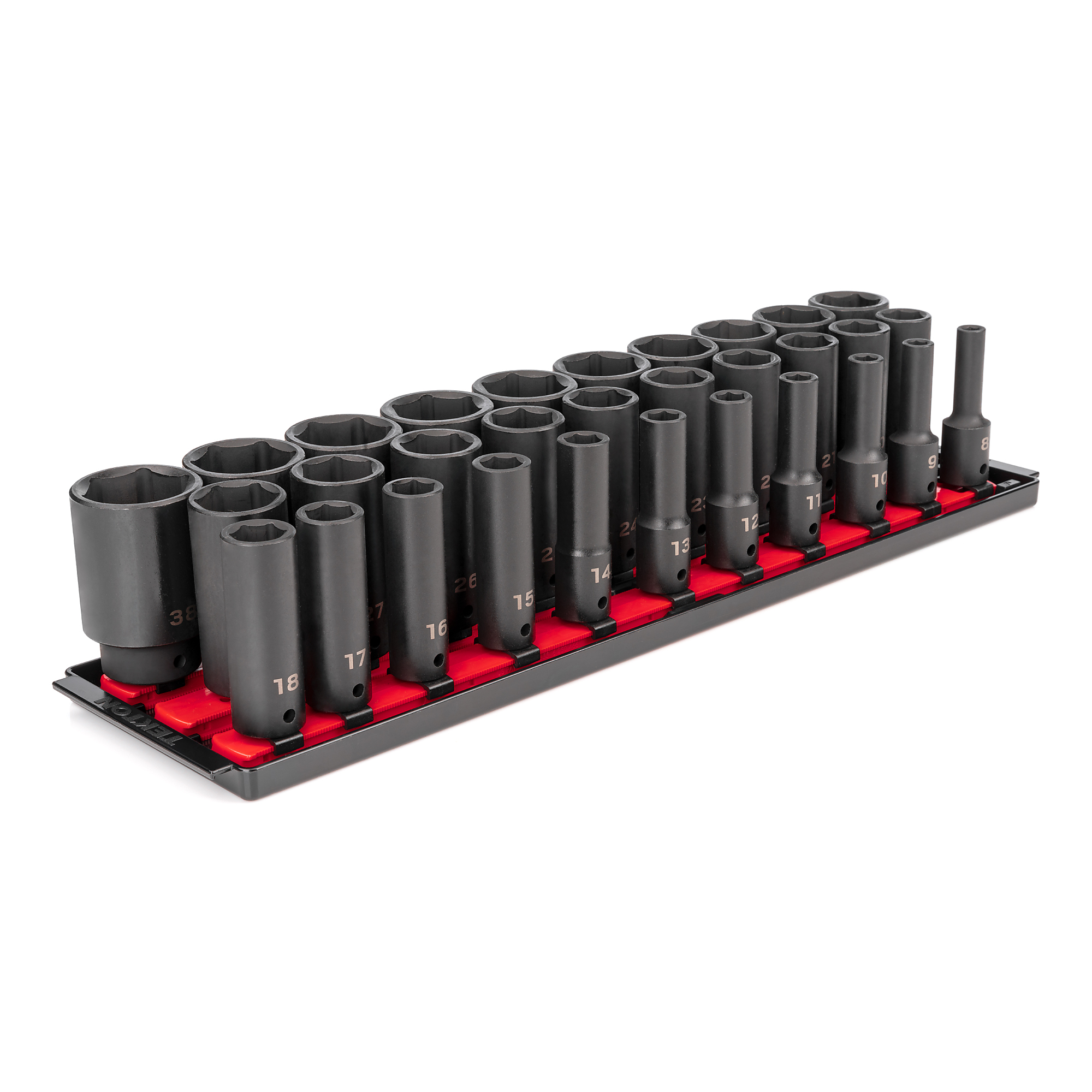 Tekton, 31-pc 1/2Inch Drive Deep 6-Point Impact Socket Set, Pieces (qty.) 31 Socket Set Type 1/2Inch Drive Sets, Model SID92105