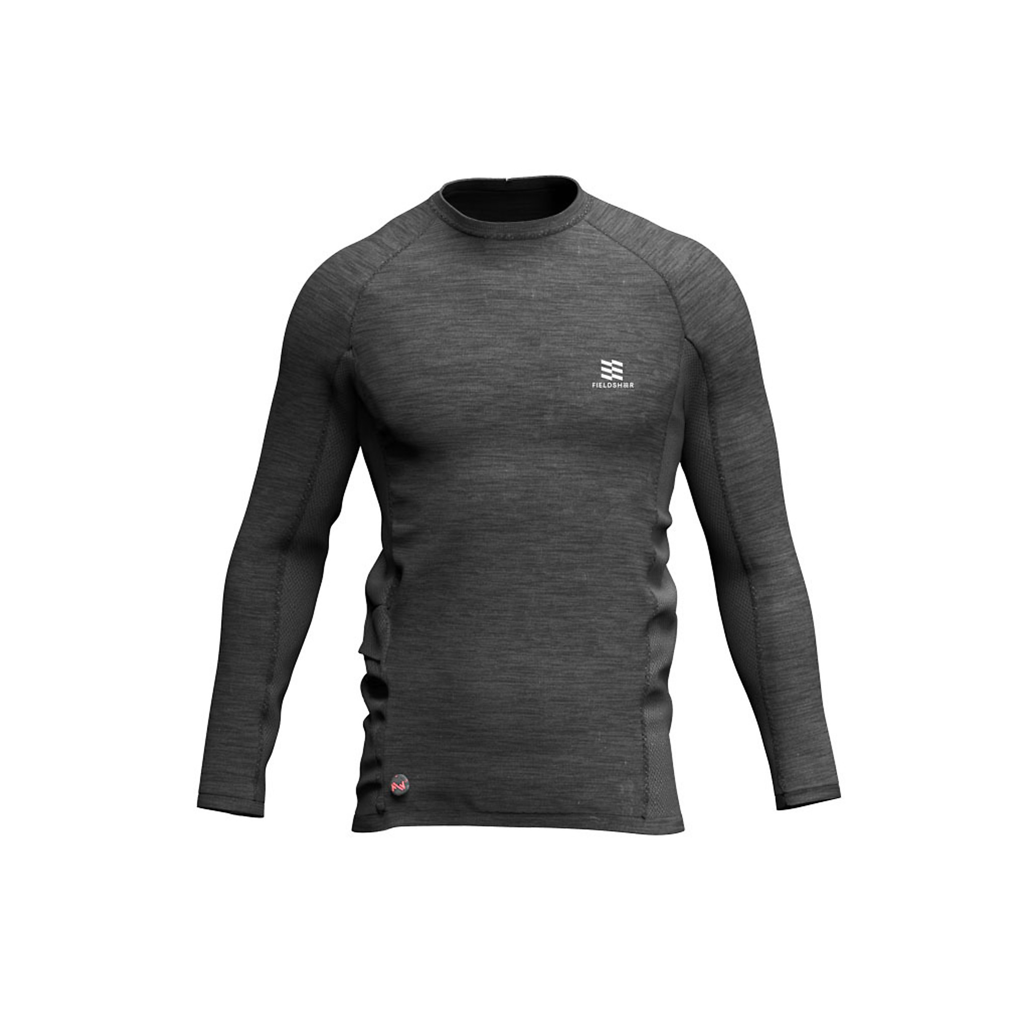 Fieldsheer, Men's Primer Heated Baselayer Shirt, Size L, Color Black, Model MWMT11010420