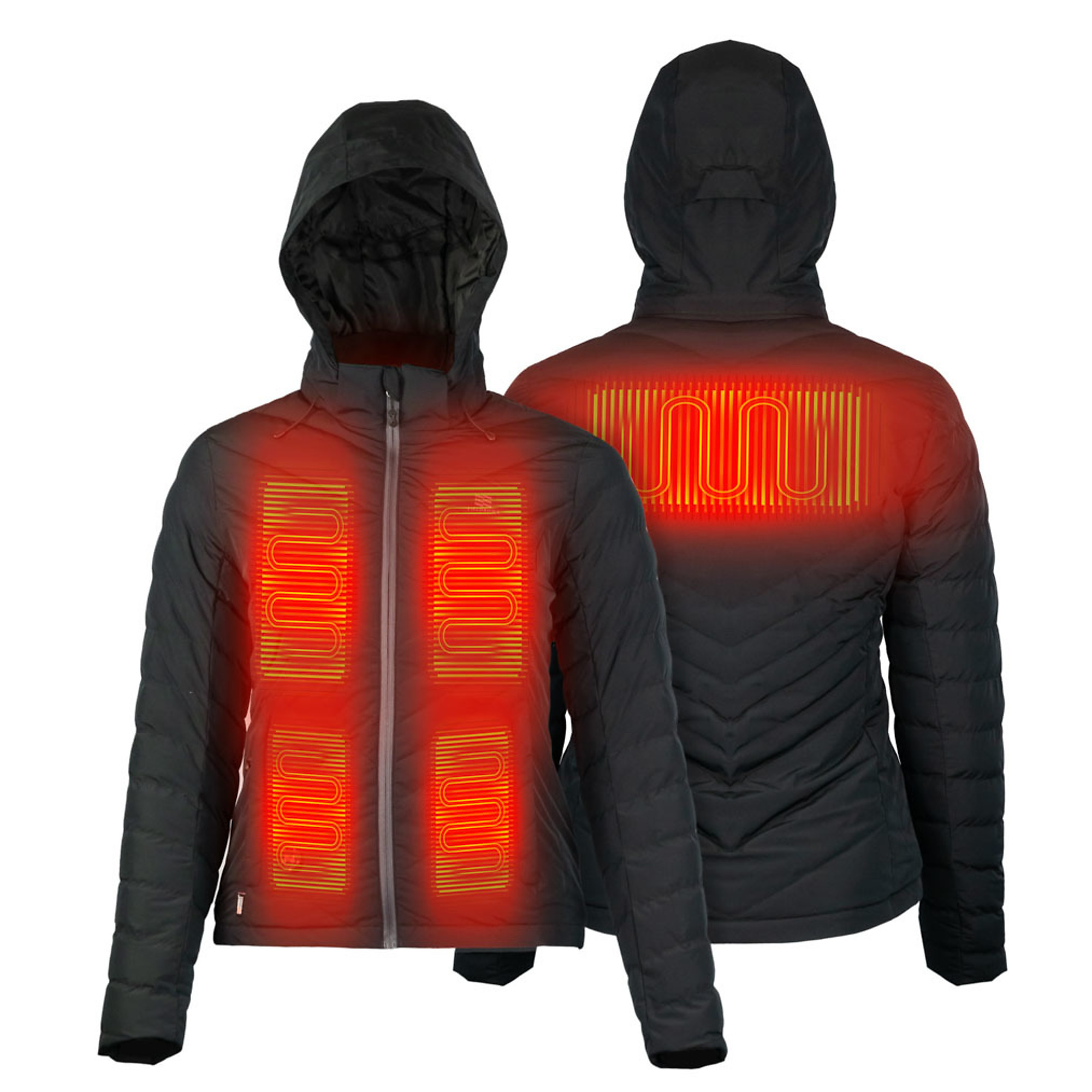Fieldsheer, Women's Crest Heated Jacket with 7.4v Battery, Size S, Color Black, Model MWWJ39010222