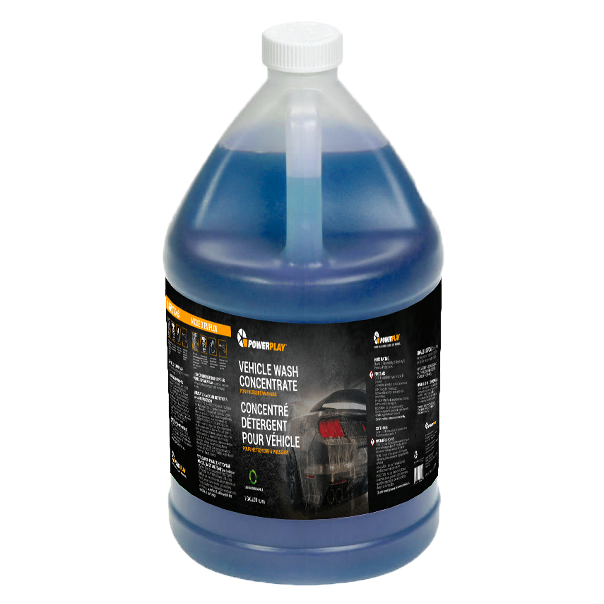 Powerplay, Vehicle Wash Detergent, Gallons 1 Gal, Application Car and Truck, Model PWXA116