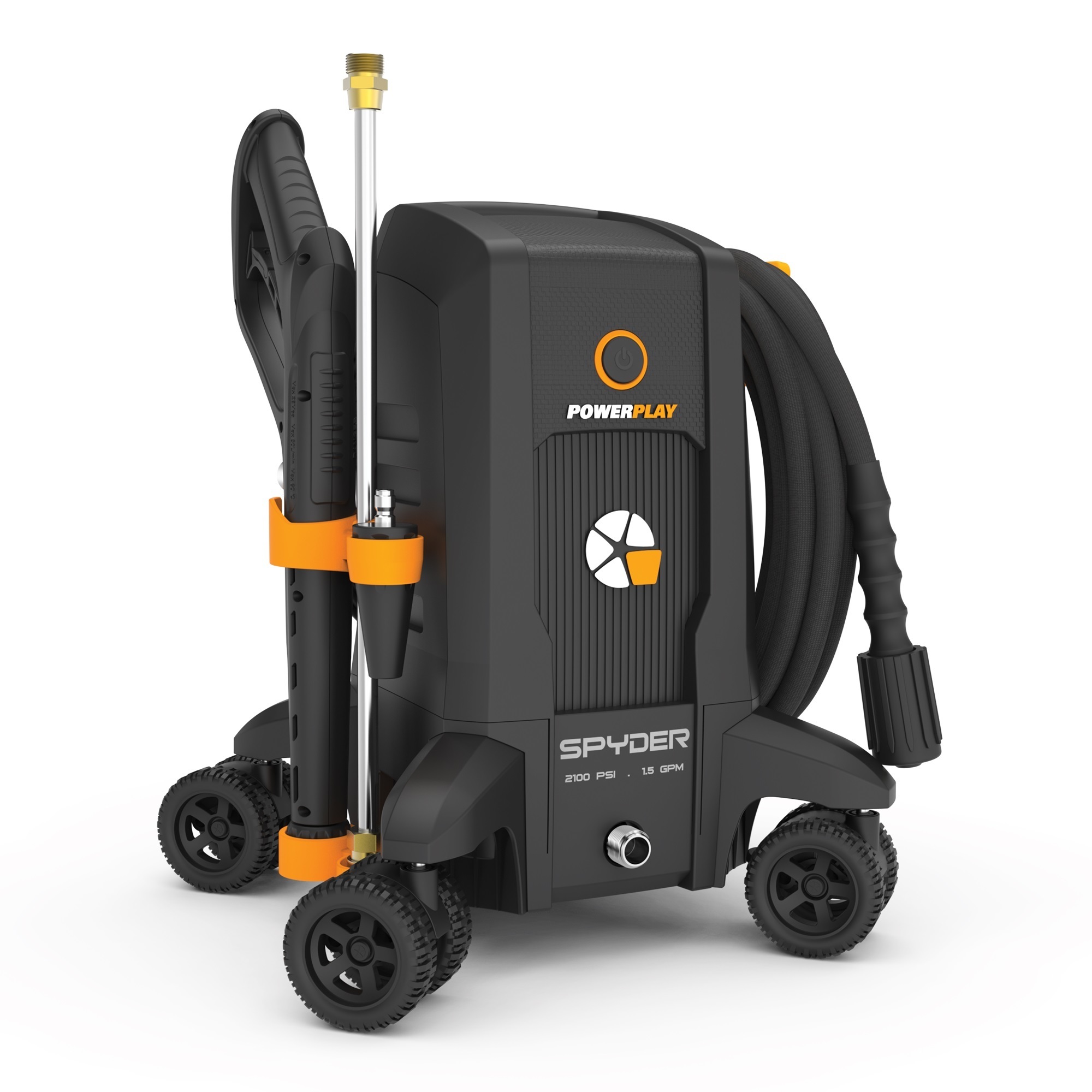 Powerplay, SPYDER Pulse 2100PSI Electric Pressure Washer, Pressure 2100 PSI, Flow 1.5 GPM, Volts 120 Model SPY2100X