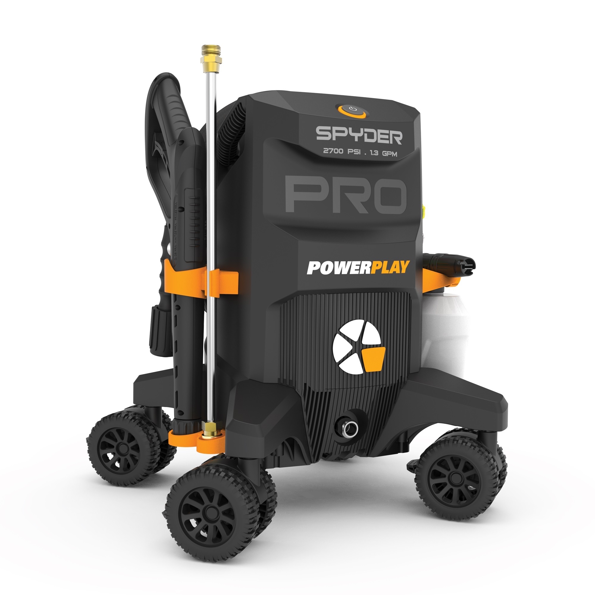 Powerplay, SPYDER PRO 2700PSI Electric Pressure Washer, Pressure 2700 PSI, Flow 1.4 GPM, Volts 120 Model SPY2700XP