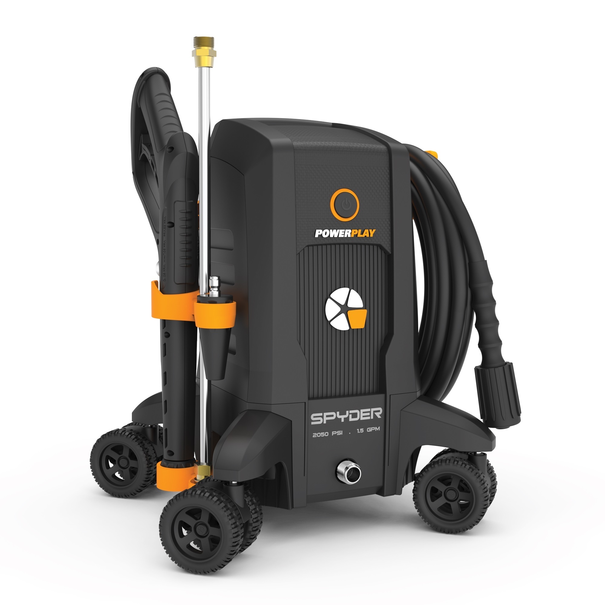 Powerplay, SPYDER Pulse 2050PSI Electric Pressure Washer, Pressure 2050 PSI, Flow 1.5 GPM, Volts 120 Model SPY2050X