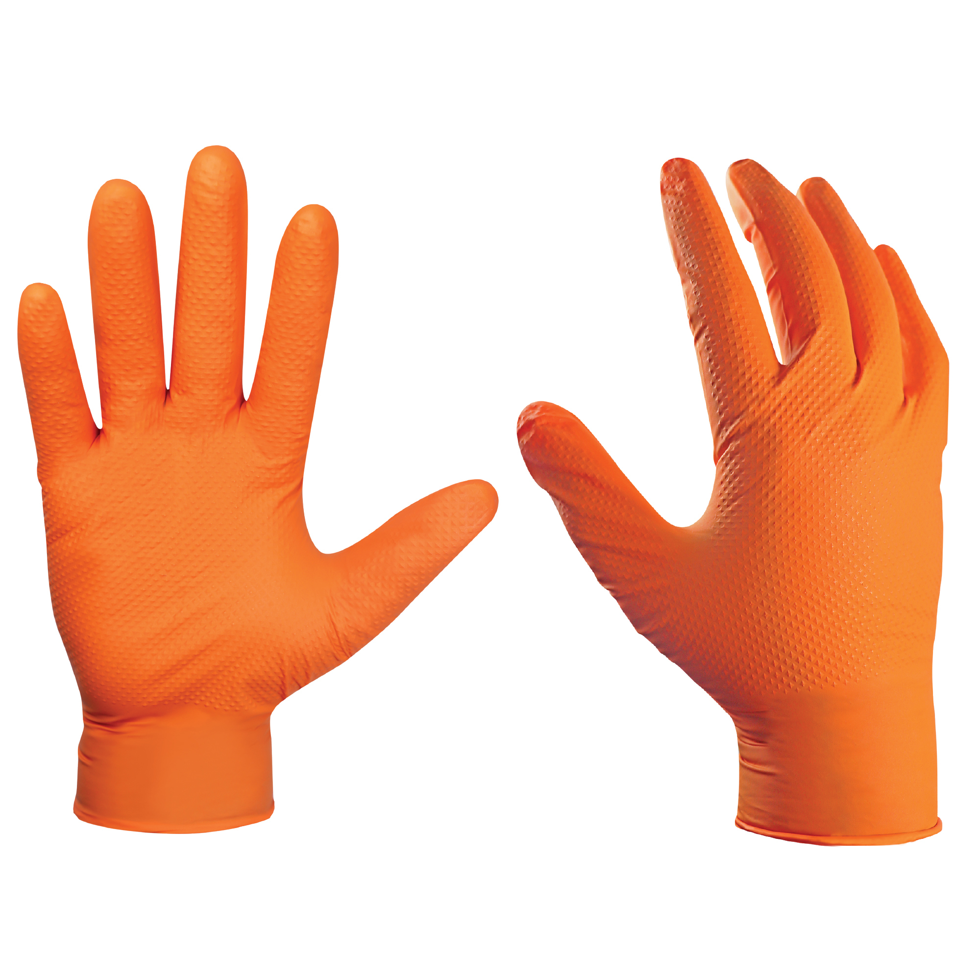 General Electric, 8mil Nitrile Orange Large Gloves 100pk, Size L, Color Orange, Included (qty.) 100 Model GG622L