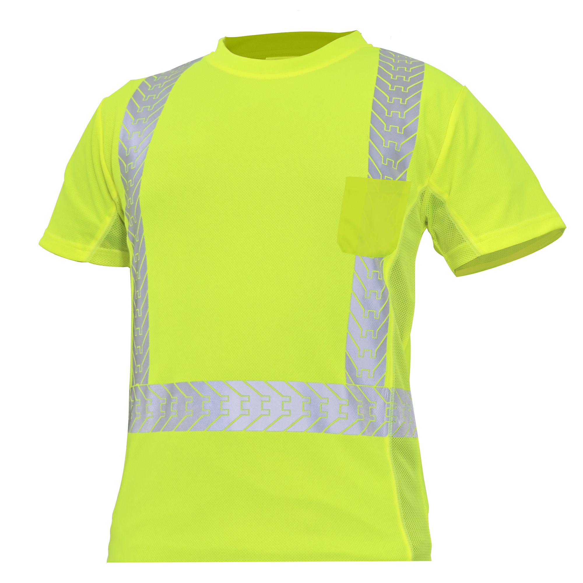 General Electric, HI-VIS SHORT SLEEVE SHIRT W/REFLECTIVE TRIMS XL, Size XL, Model GS112GXL