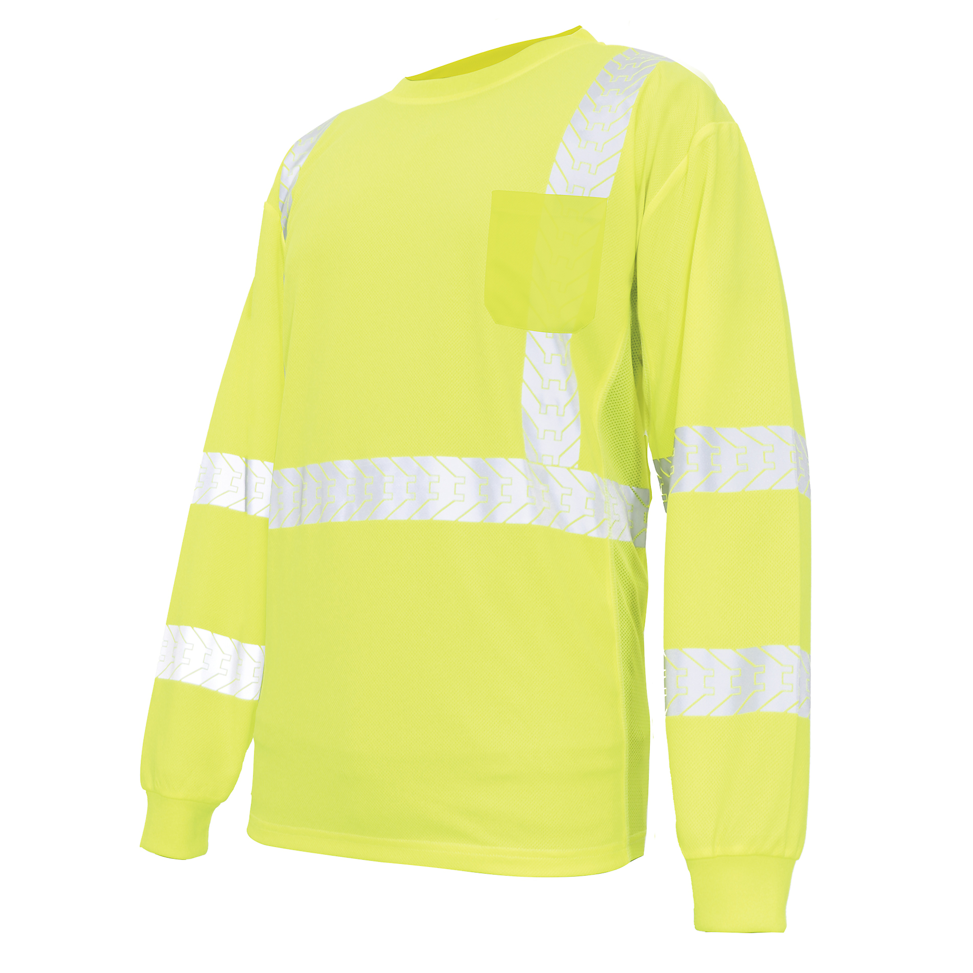 General Electric, HI-VIS LONG SLEEVE SHIRT W/REFLECTIVE TRIMS S, Size S, Model GS114GS