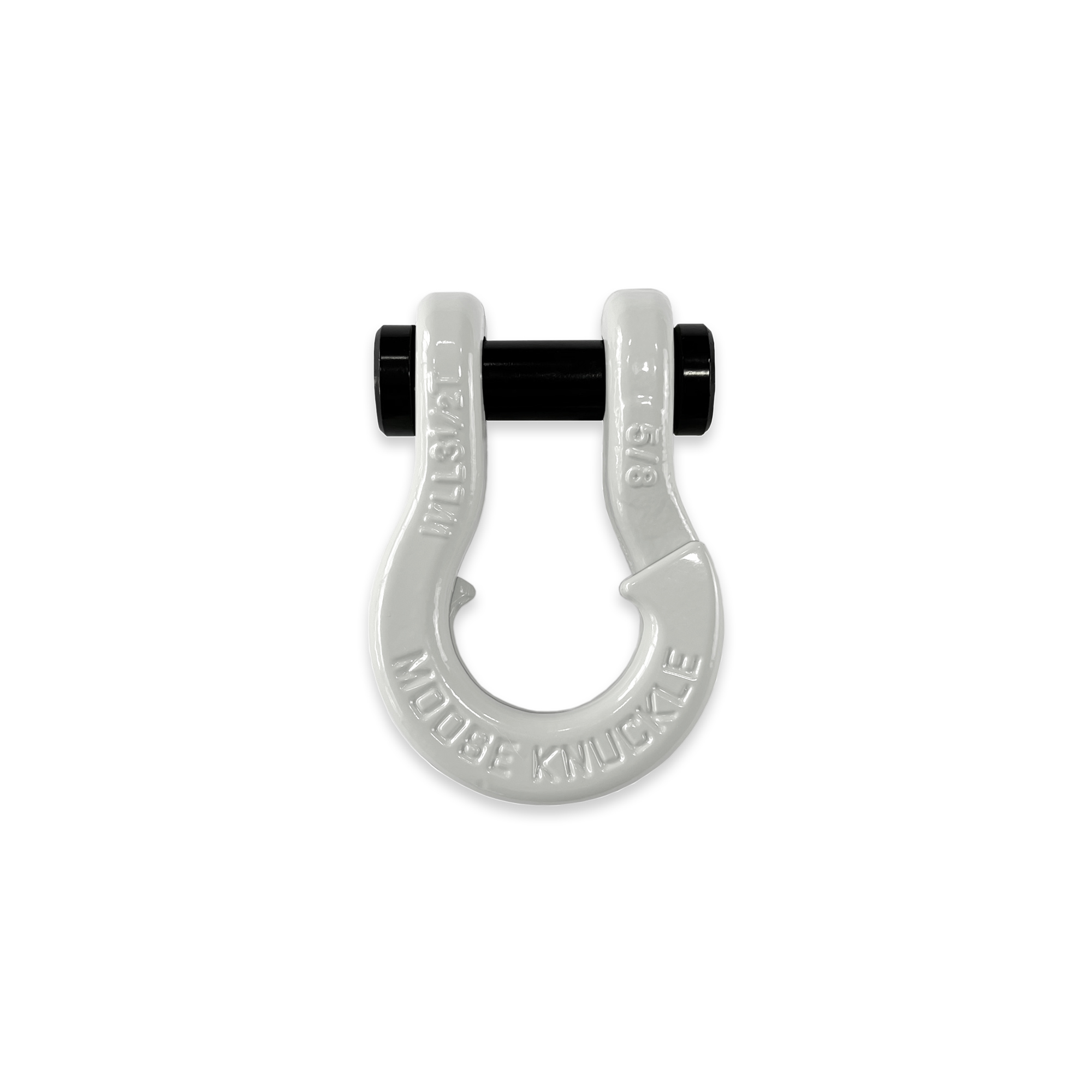 Moose Knuckle Offroad, 5/8 Recovery Towing Split Shackle Pure White, Working Load Limit 7000 lb, Model FN000025-003