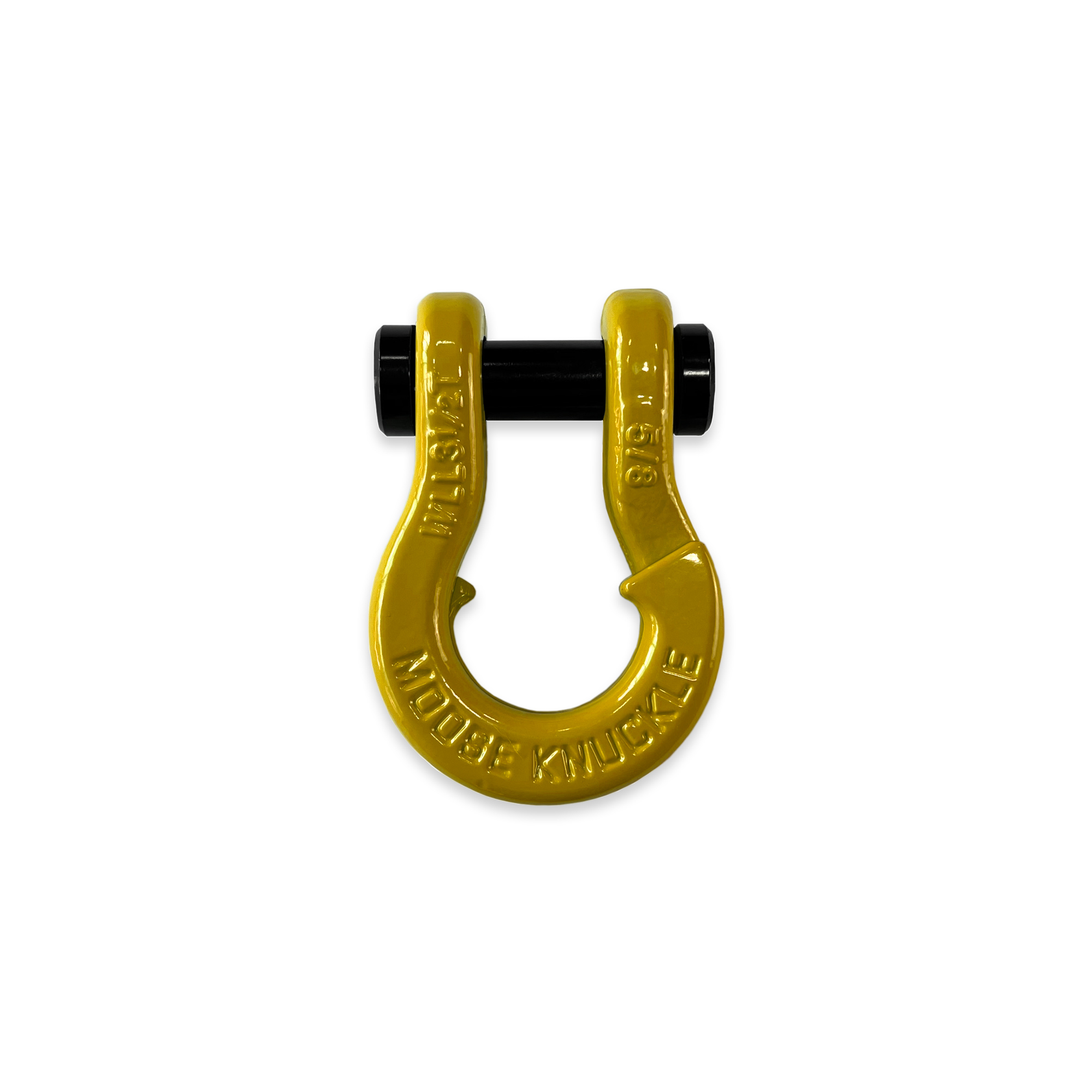 Moose Knuckle Offroad, 5/8 Recovery Towing Split Shackle Detonator Yellow, Working Load Limit 7000 lb, Model FN000025-007