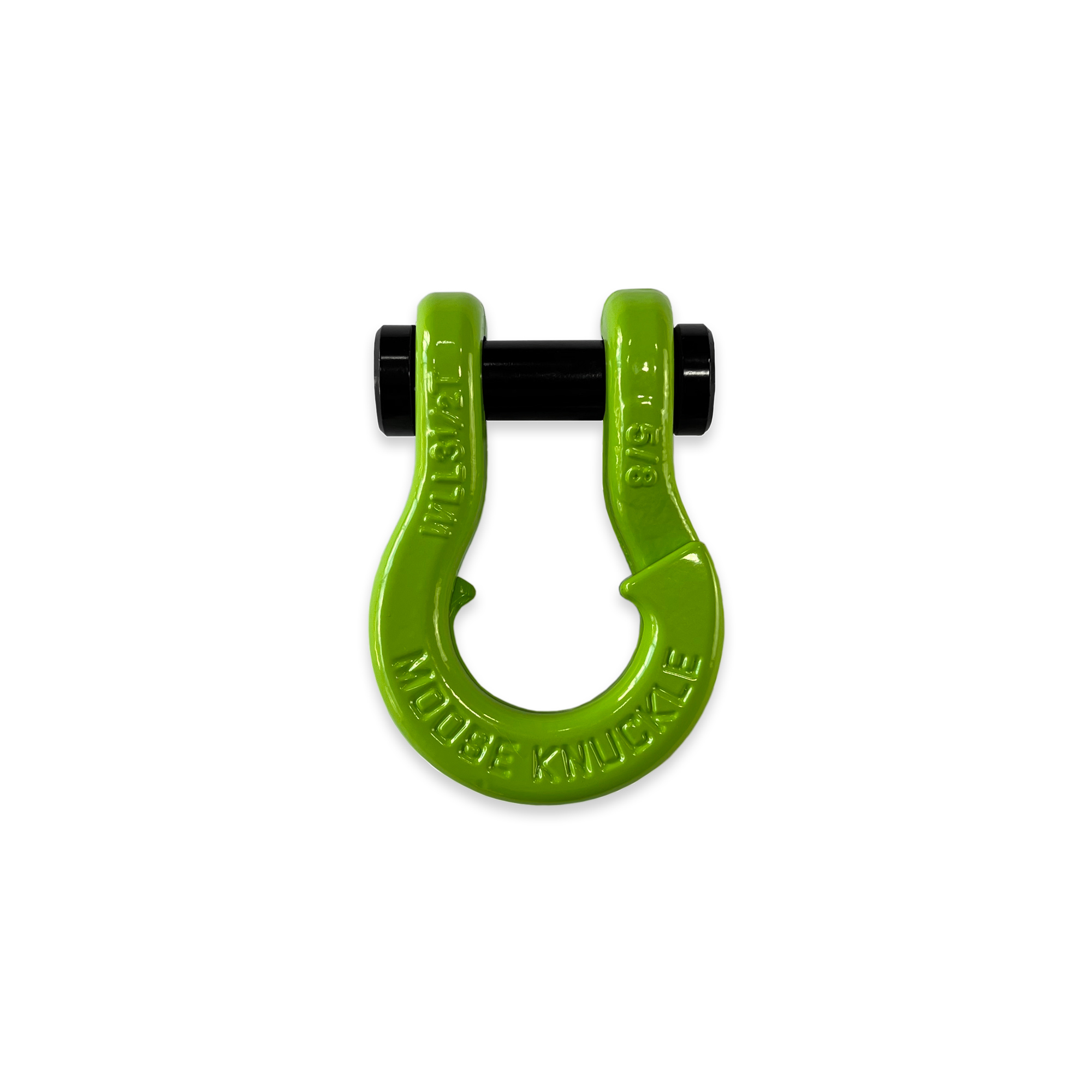 Moose Knuckle Offroad, 5/8 Recovery Towing Split Shackle Sublme Green, Working Load Limit 7000 lb, Model FN000025-006