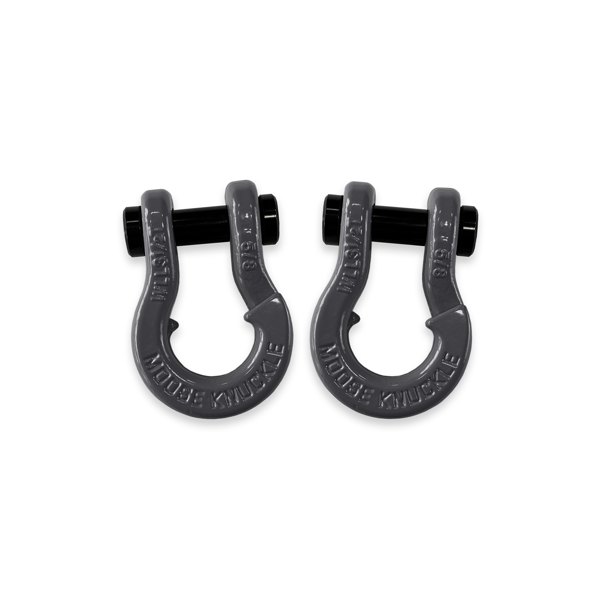 Moose Knuckle Offroad, 5/8 Split Shackle Gun Gray / Gun Gray, Working Load Limit 7000 lb, Model FN000025-027