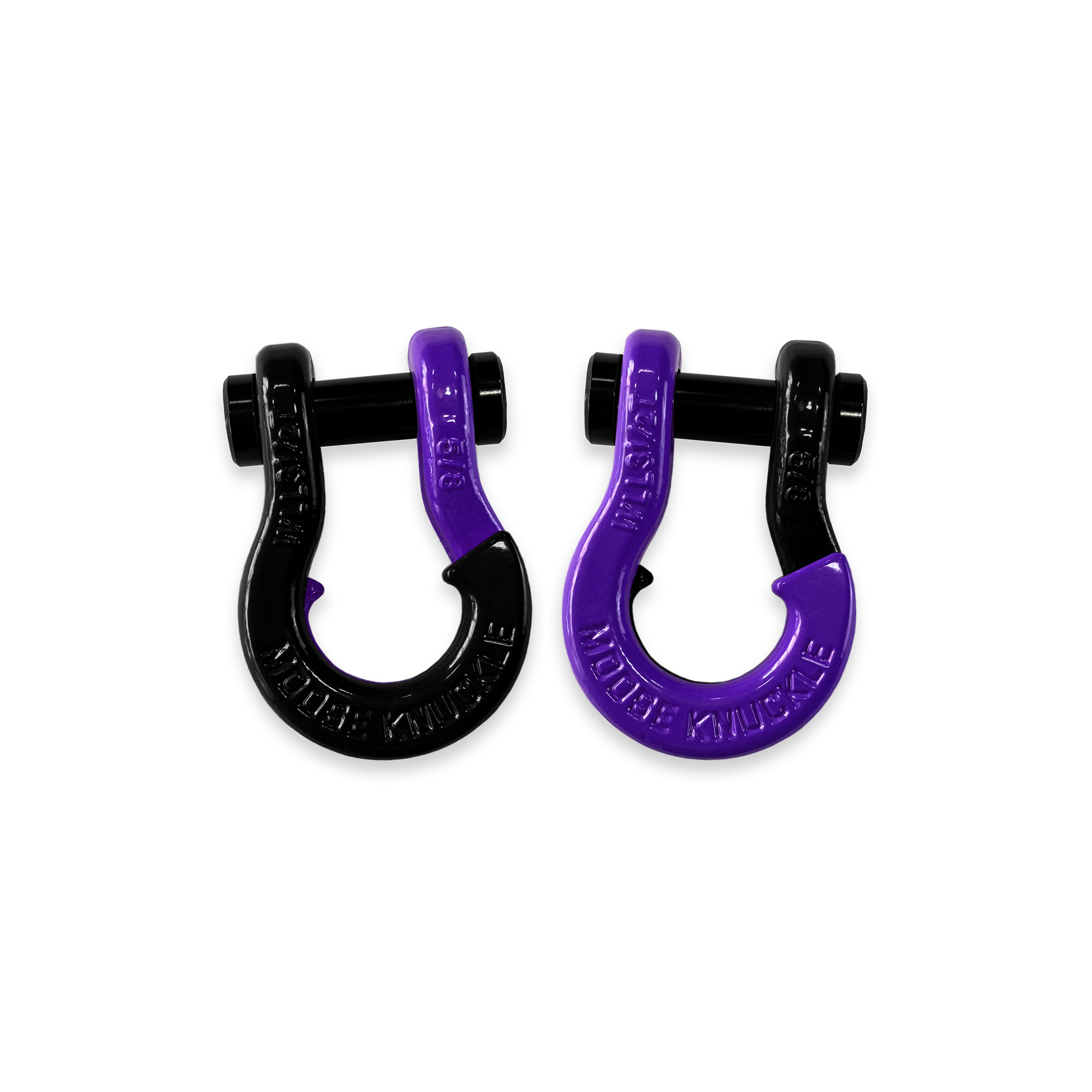 Moose Knuckle Offroad, 5/8 Recovery Split Shackle Black Hole / Grape Escape, Working Load Limit 7000 lb, Model FN000025-017