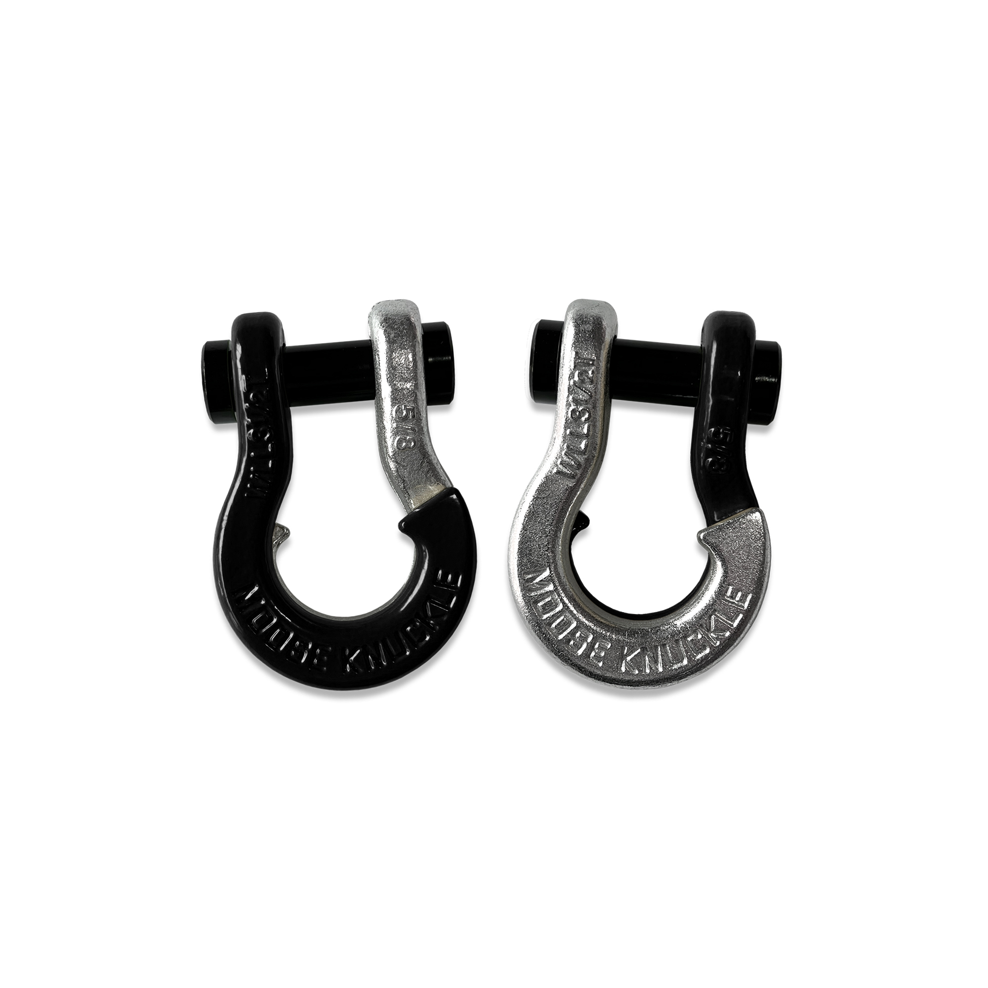 Moose Knuckle Offroad, 5/8 Recovery Split Shackle Black Hole / Nice Gal, Working Load Limit 7000 lb, Model FN000025-024