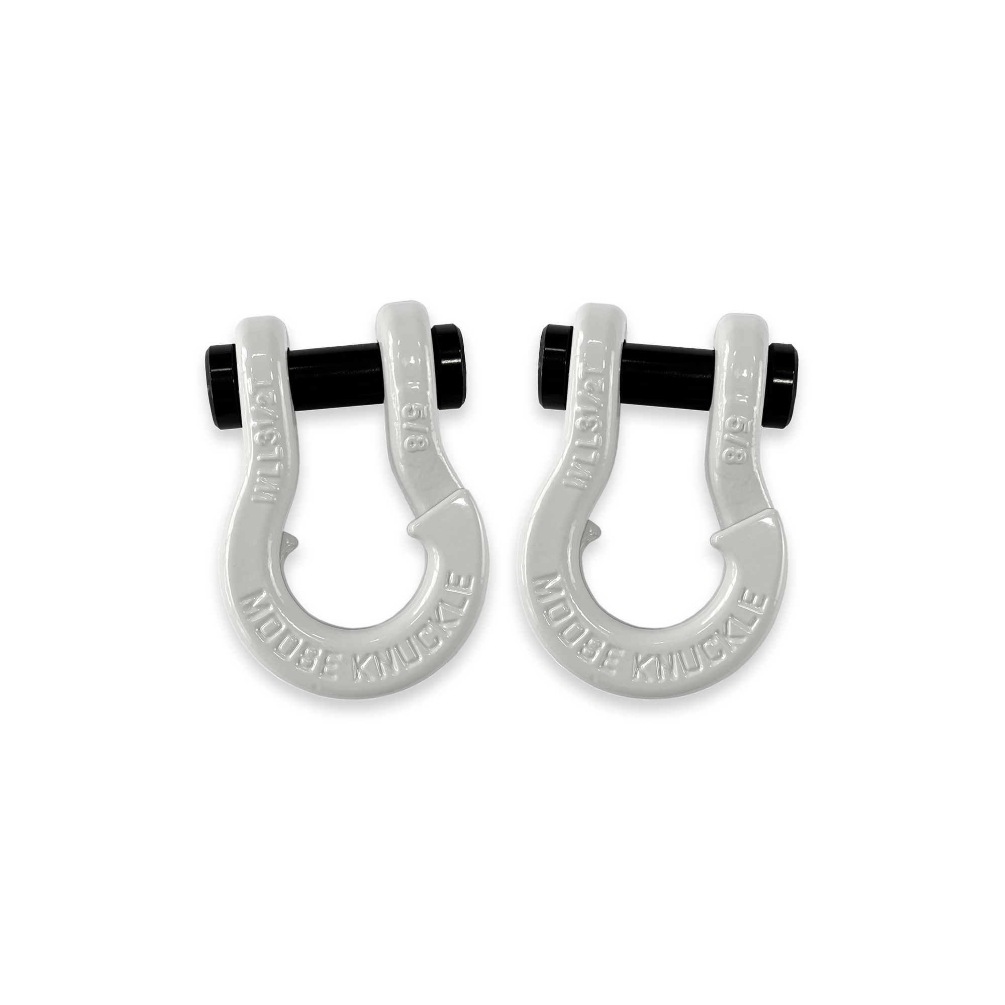 Moose Knuckle Offroad, 5/8 Split Shackle Pure White / Pure White, Working Load Limit 7000 lb, Model FN000025-040