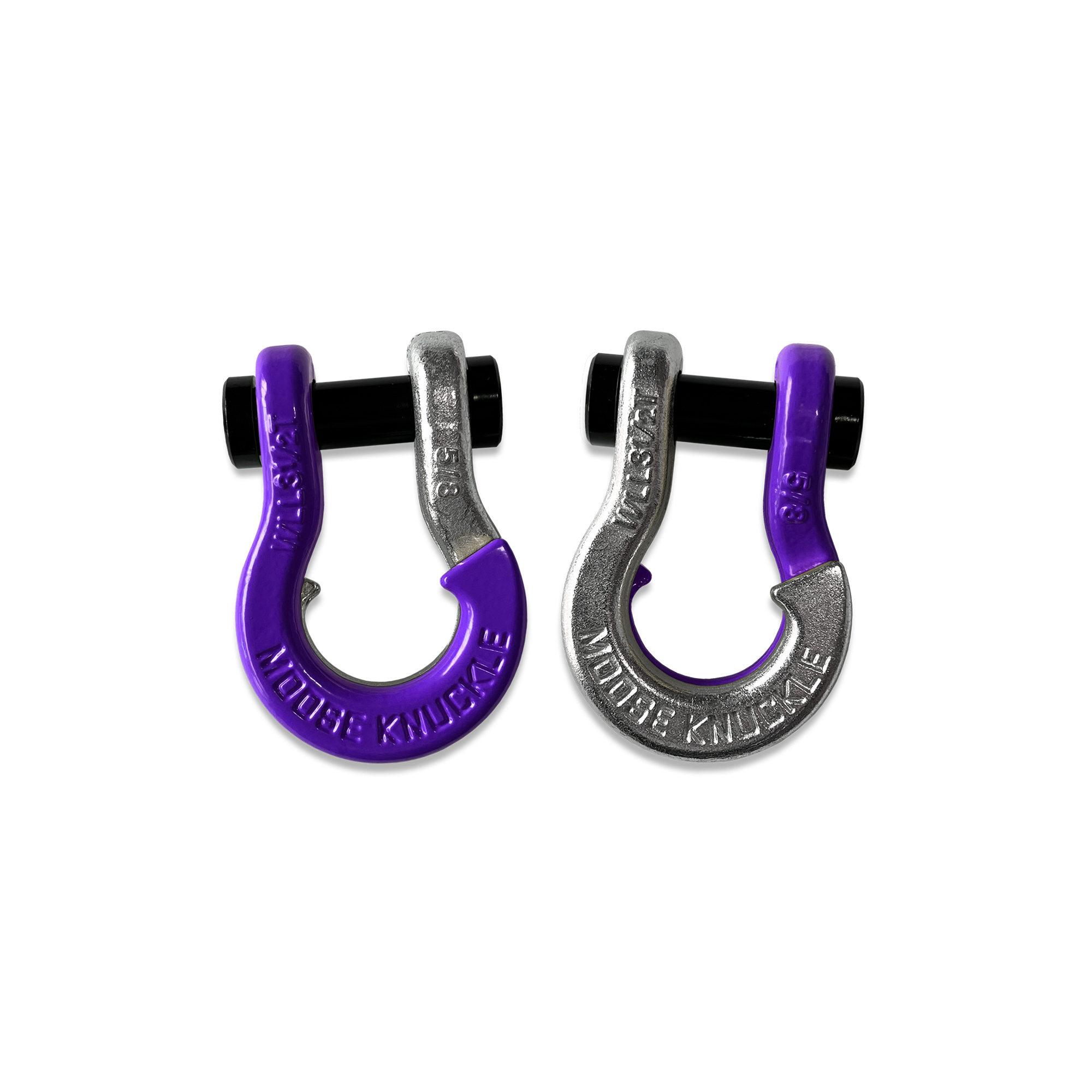 Moose Knuckle Offroad, 5/8 Split Shackle Grape Escape / Nice Gal, Working Load Limit 7000 lb, Model FN000025-063