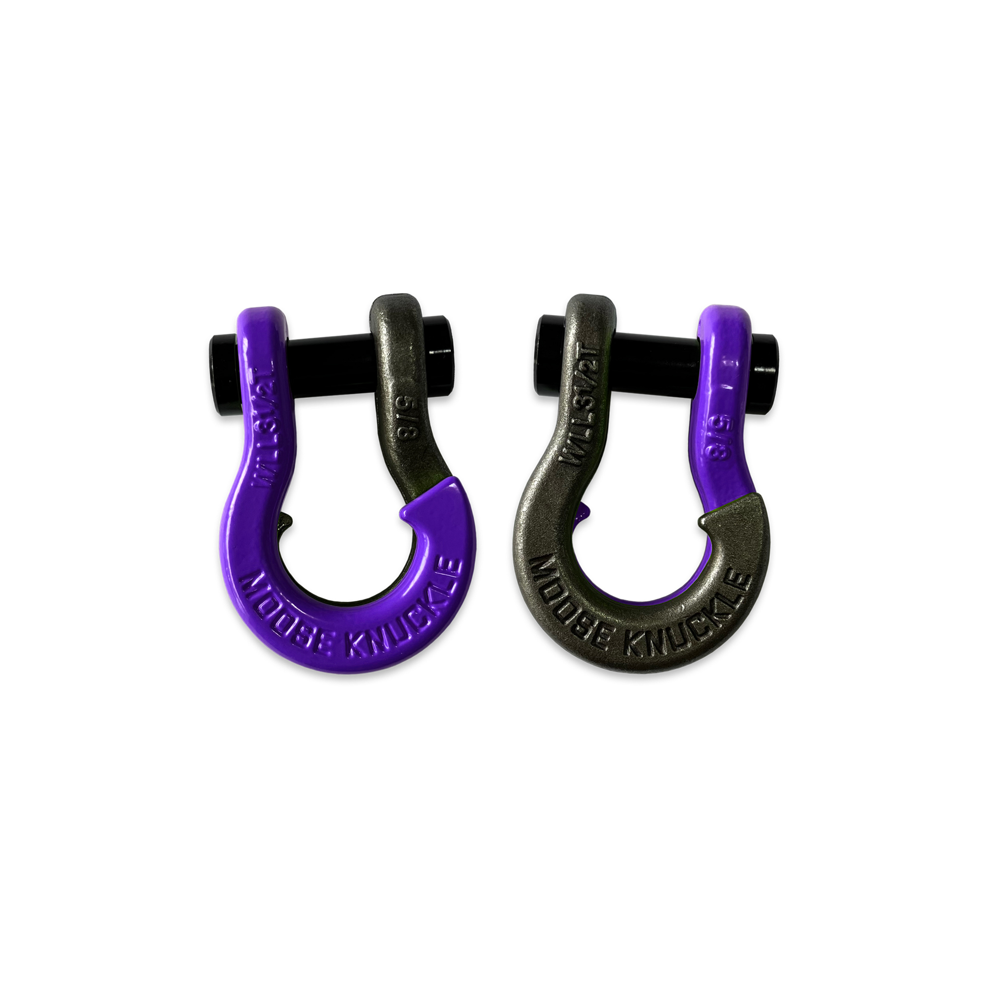 Moose Knuckle Offroad, 5/8 Split Shackle Grape Escape / Raw Dog, Working Load Limit 7000 lb, Model FN000025-065