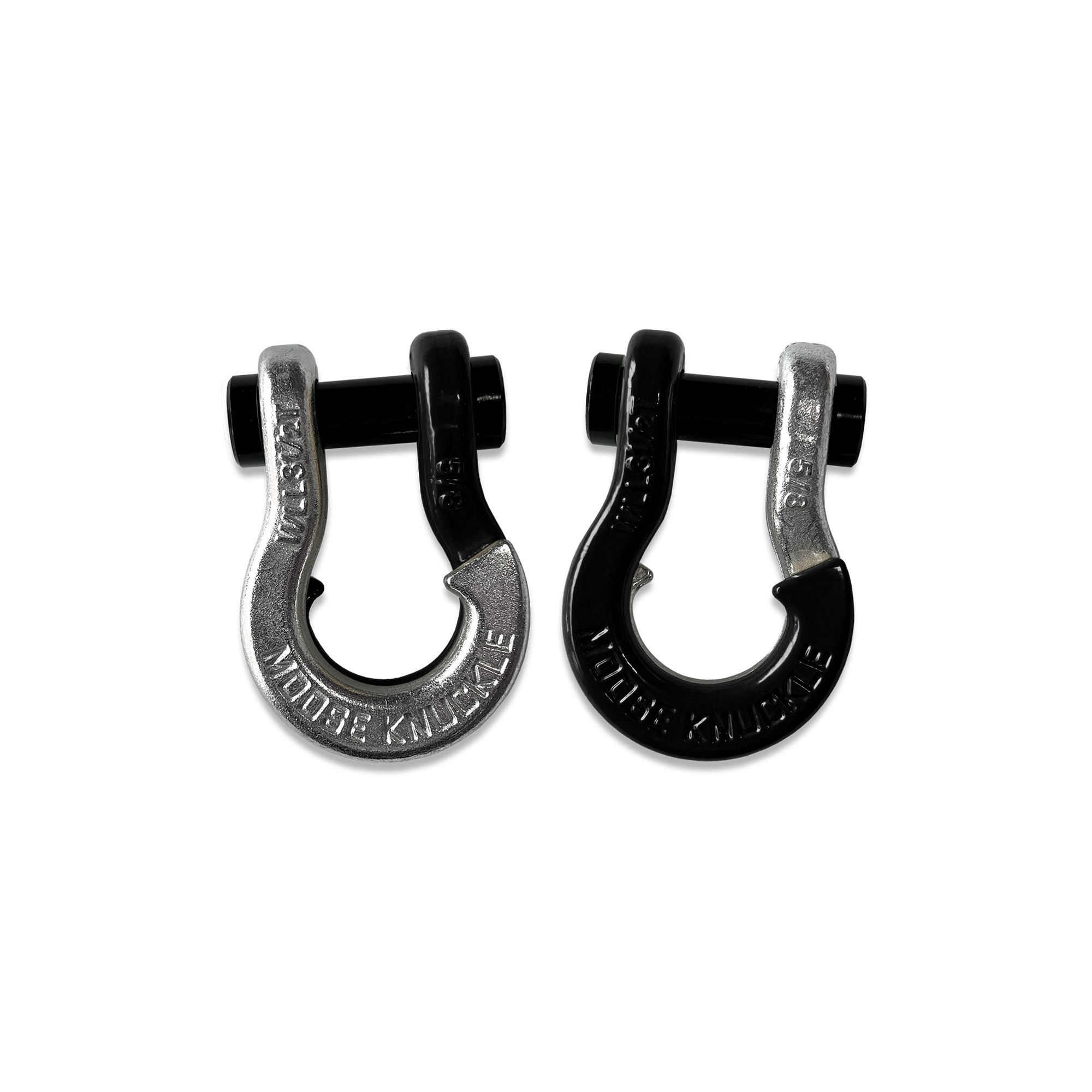 Moose Knuckle Offroad, 5/8 Split Shackle Nice Gal / Black Hole, Working Load Limit 7000 lb, Model FN000025-145