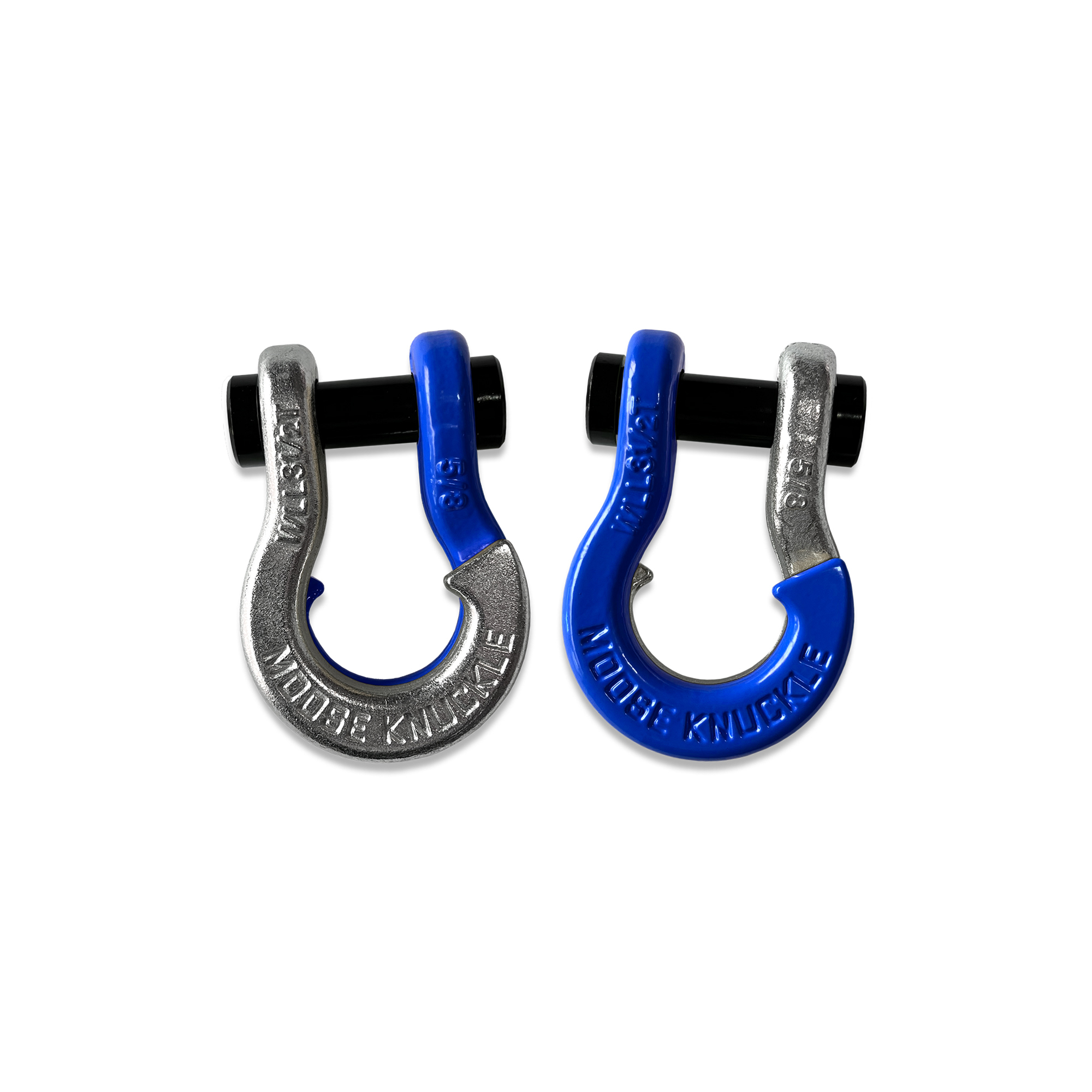 Moose Knuckle Offroad, 5/8 Split Shackle Nice Gal / Blue Balls, Working Load Limit 7000 lb, Model FN000025-149