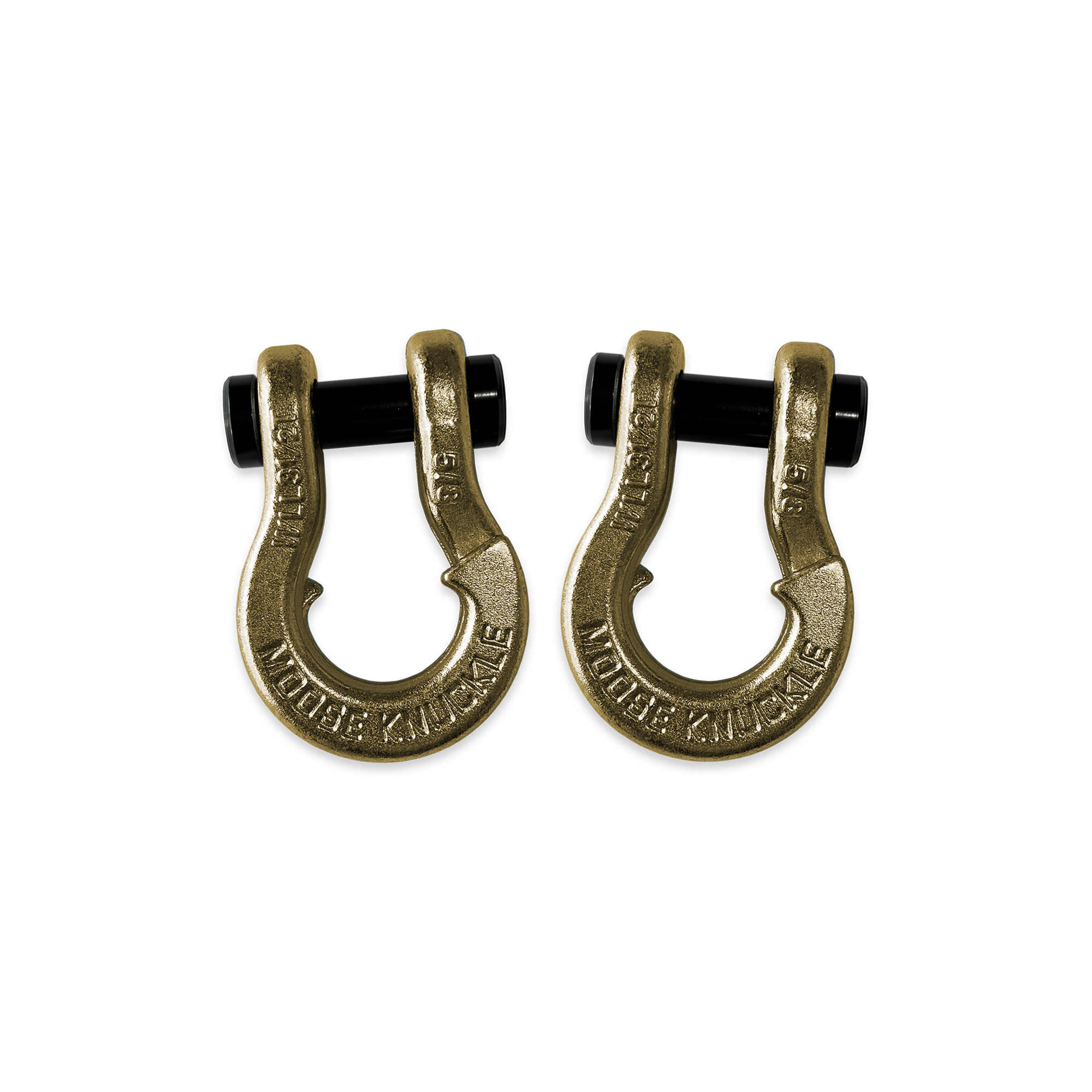 Moose Knuckle Offroad, 5/8 Recovery Split Shackle Brass Knuckle / Brass Knuckle, Working Load Limit 7000 lb, Model FN000025-157