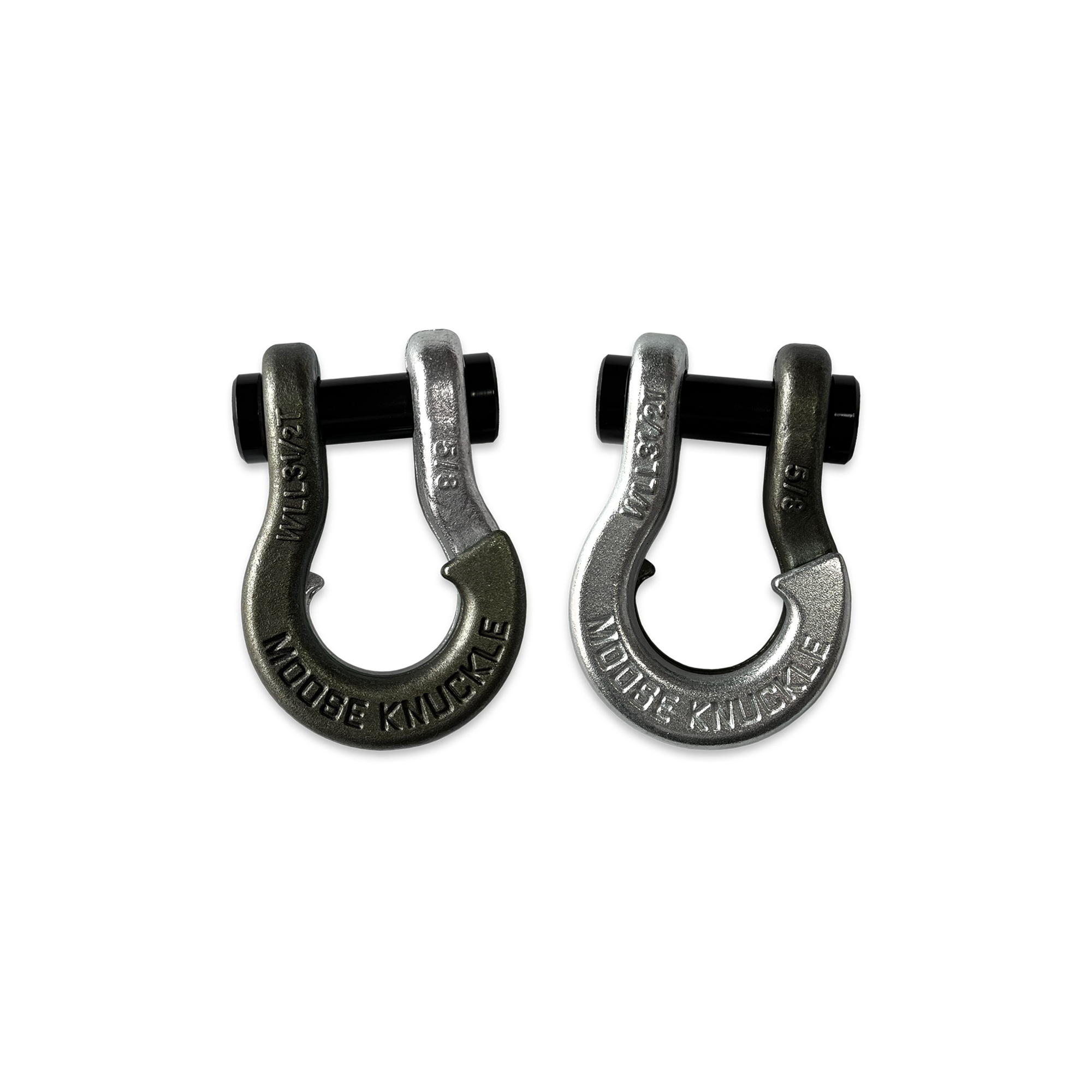 Moose Knuckle Offroad, 5/8 Split Shackle Raw Dog / Nice Gal, Working Load Limit 7000 lb, Model FN000025-181